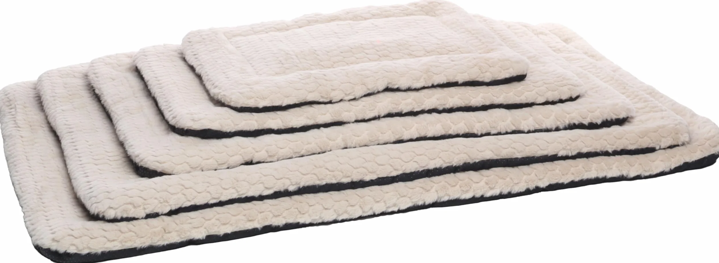 Panier Chien Coussin Naya Beige 55,5 x 38,5 x 2 cm Peluche Lavable 30°C Fond antidérapant