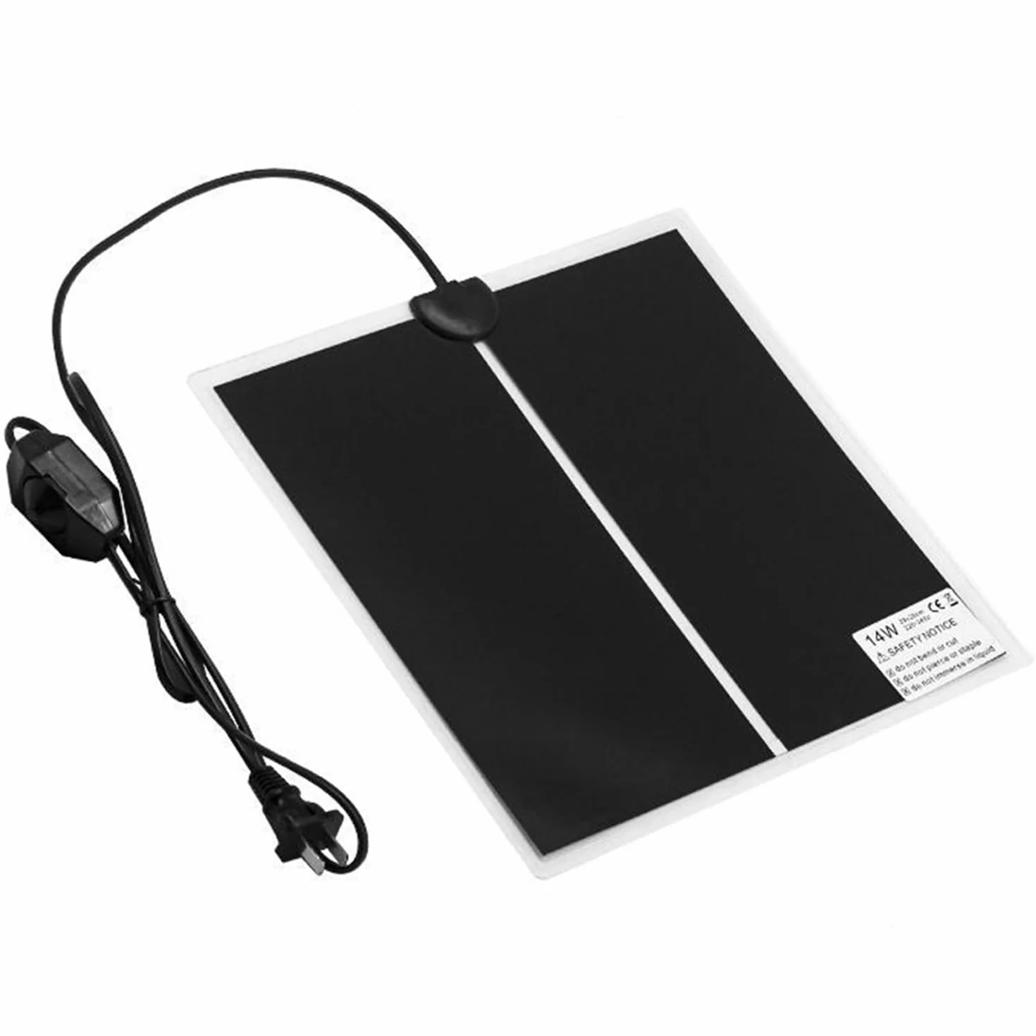 Tapis Chauffant Reptile pour Terrarium avec Contrôle de Température 28x28cm