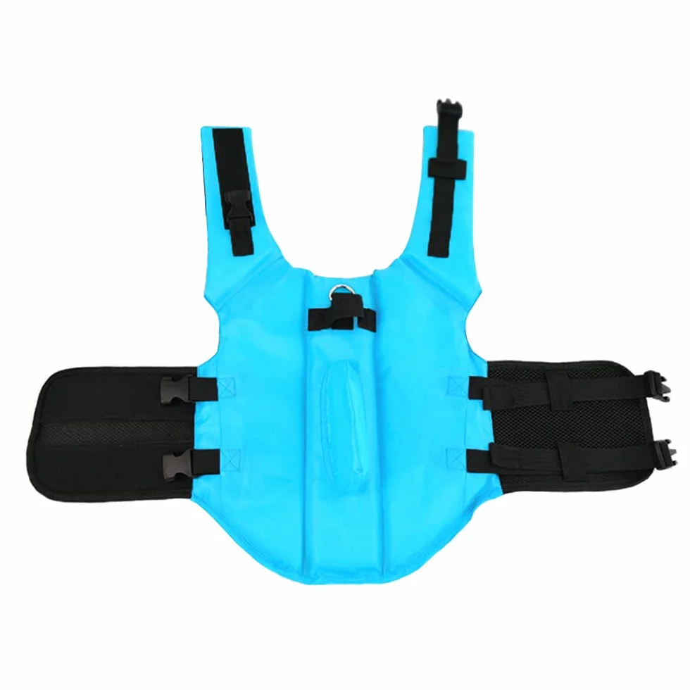 Gilet de Sauvetage pour Chien Bouée de Natation Chiot Sécurité Piscine XS Bleu
