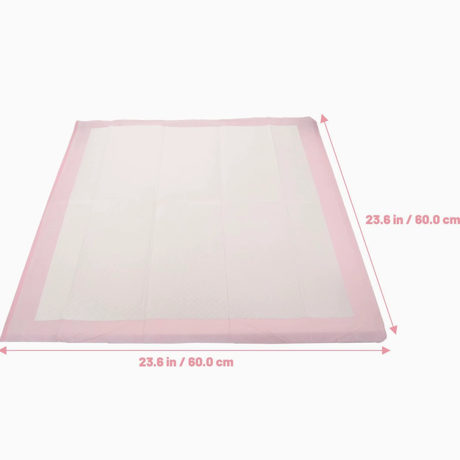 Alèse pour Chien Super Absorbante Rose, 1 Sachet, pour Apprentissage | Polymère Importé et Pulpe de Bois, Film Pe Imperméable et Papier Toilette, Usage Sommeil et Dressage