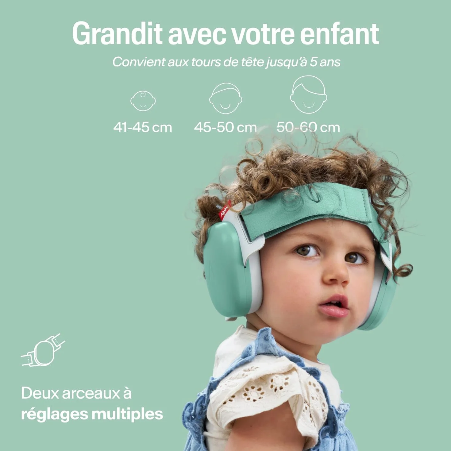 Alpine Muffy Baby Classic & Confort Casque Anti Bruit Bebe Certifiée CE Bandeau Ajustable