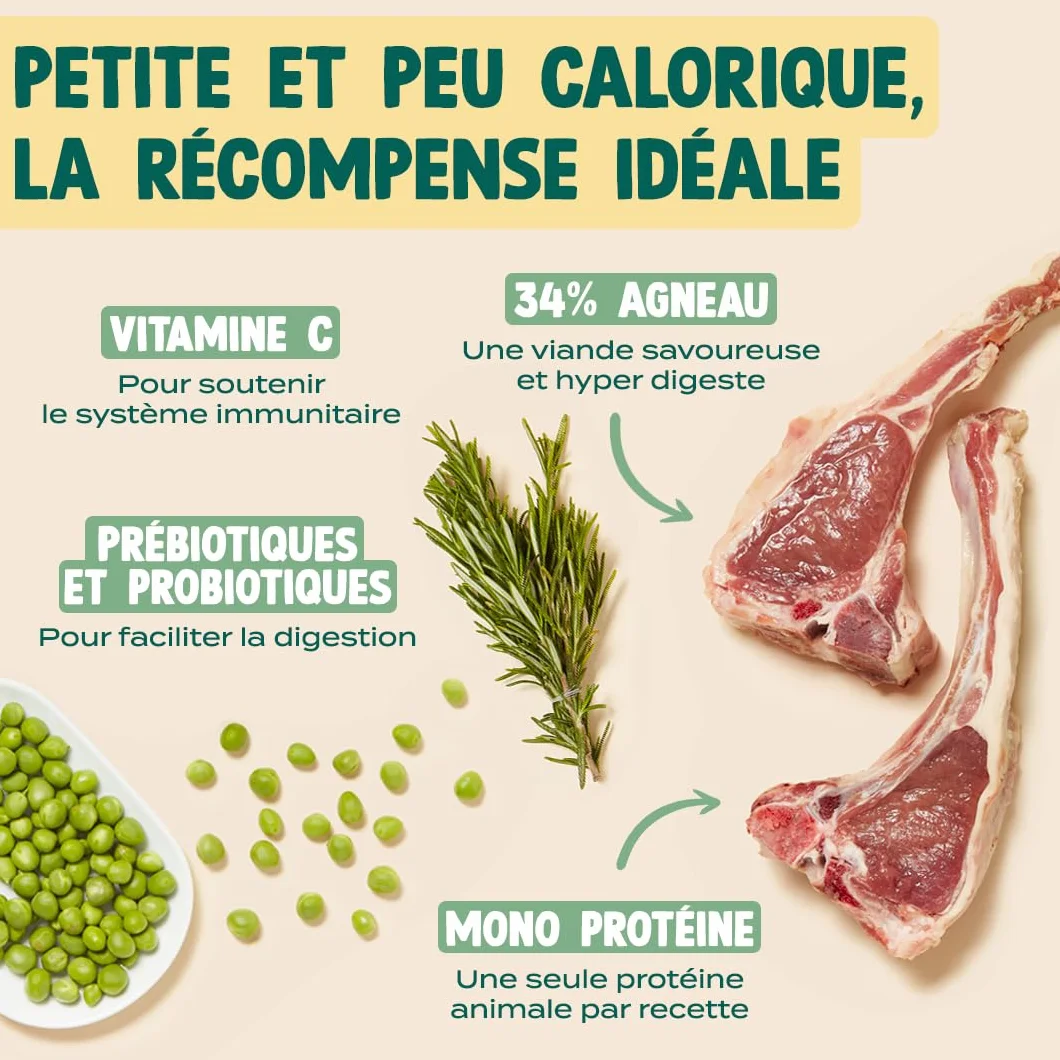 FRANKLIN Friandises pour Chien Dressage Riche en Agneau sans Céréales 150 g