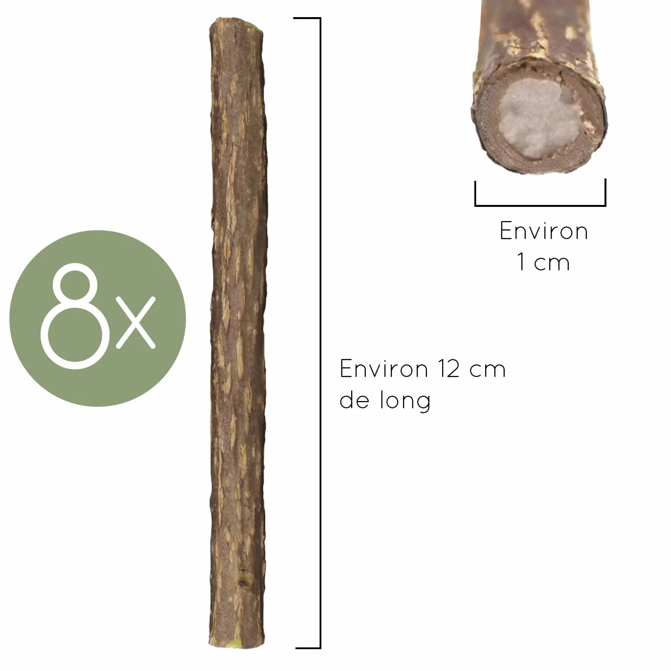 8 bâtonnets pour Chat I Soins dentaires pour Chat & Jouets à mâcher pour Chat I Produit Naturel à Base de matatabi bâtonnets pour Chat Herbe à Chat valériane bâtonnets pour Chat