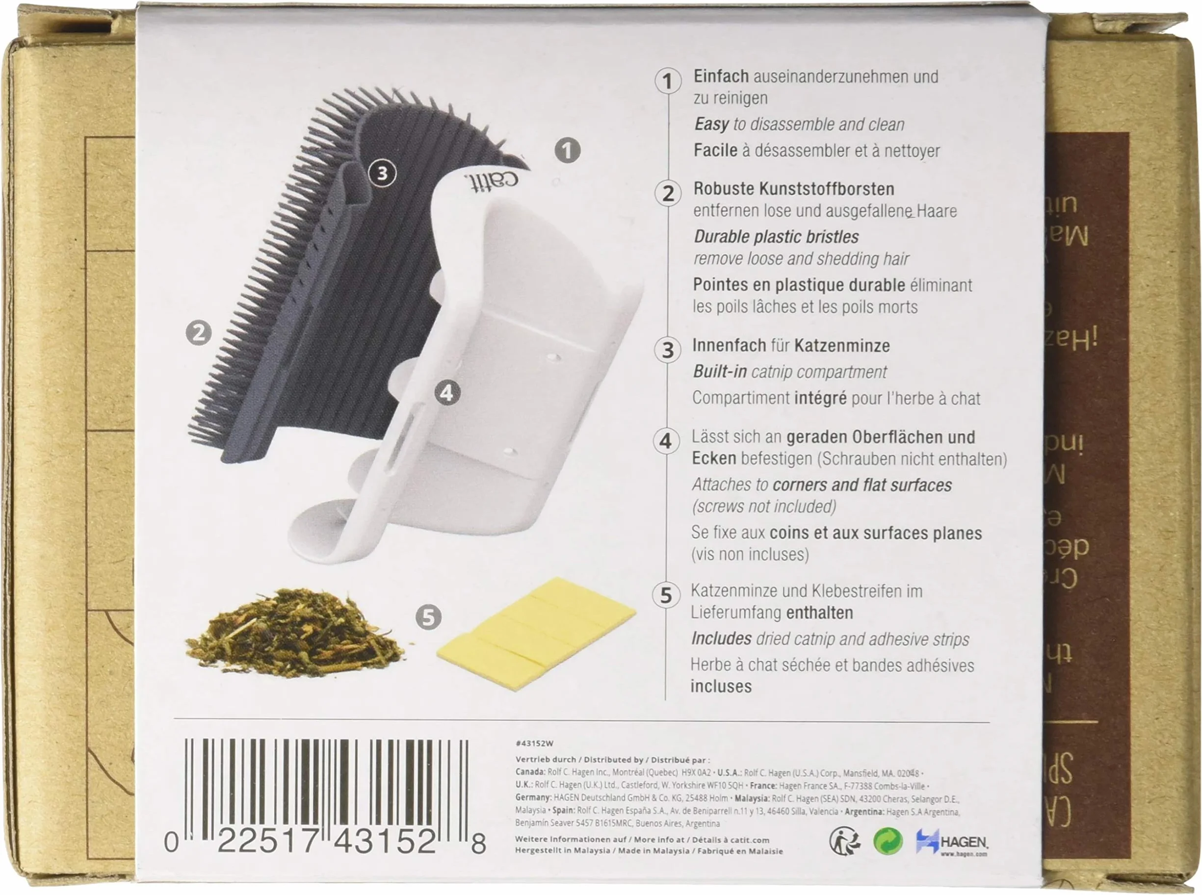 Catit Senses Brosse Auto Toiletteur pour Chat
