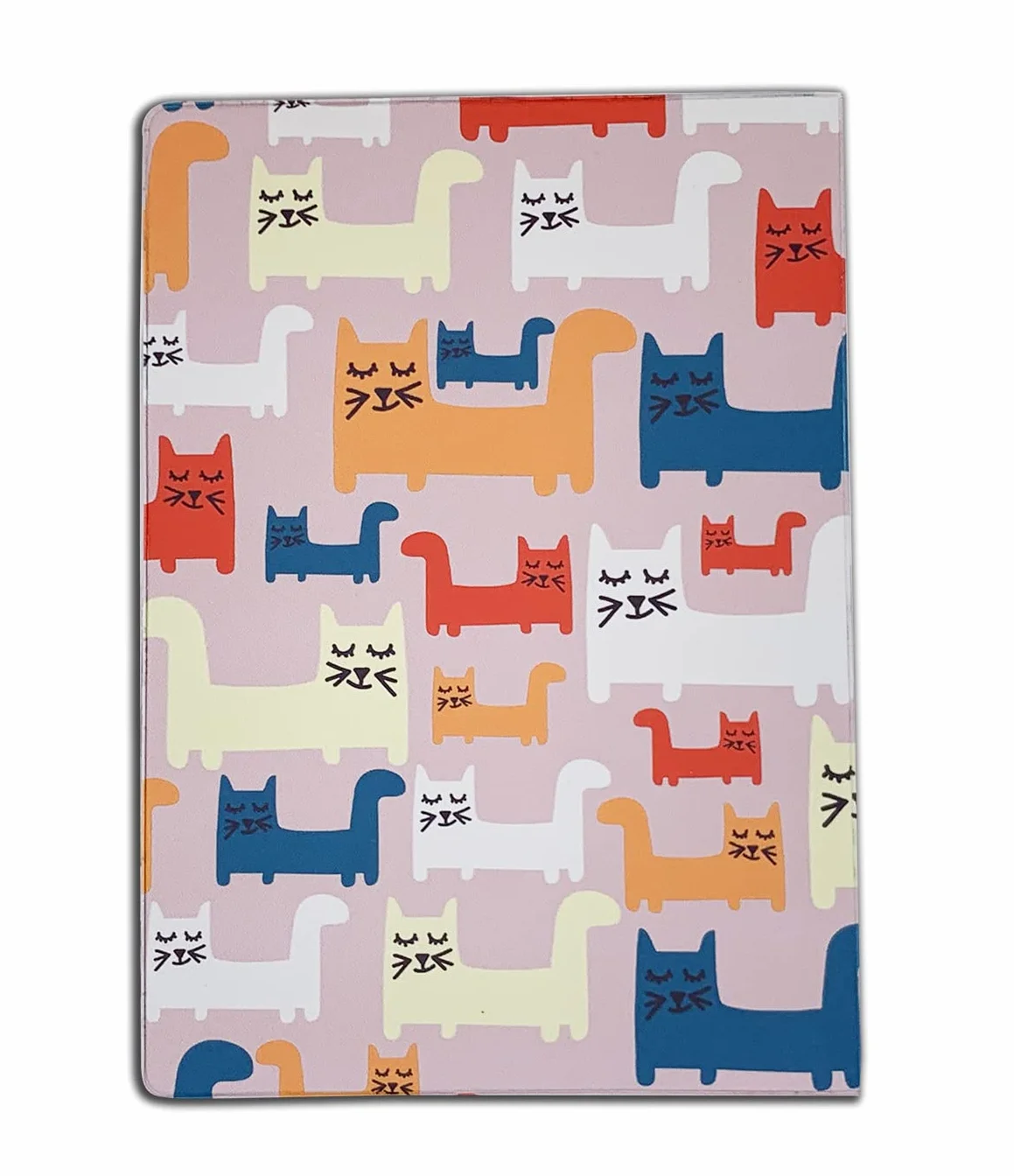 Nemau Protège Carnet de Santé pour Chats Chiens Animaux Domestiques Gomme Expansée Fabriqué en France Modèle Chat Fond Beige
