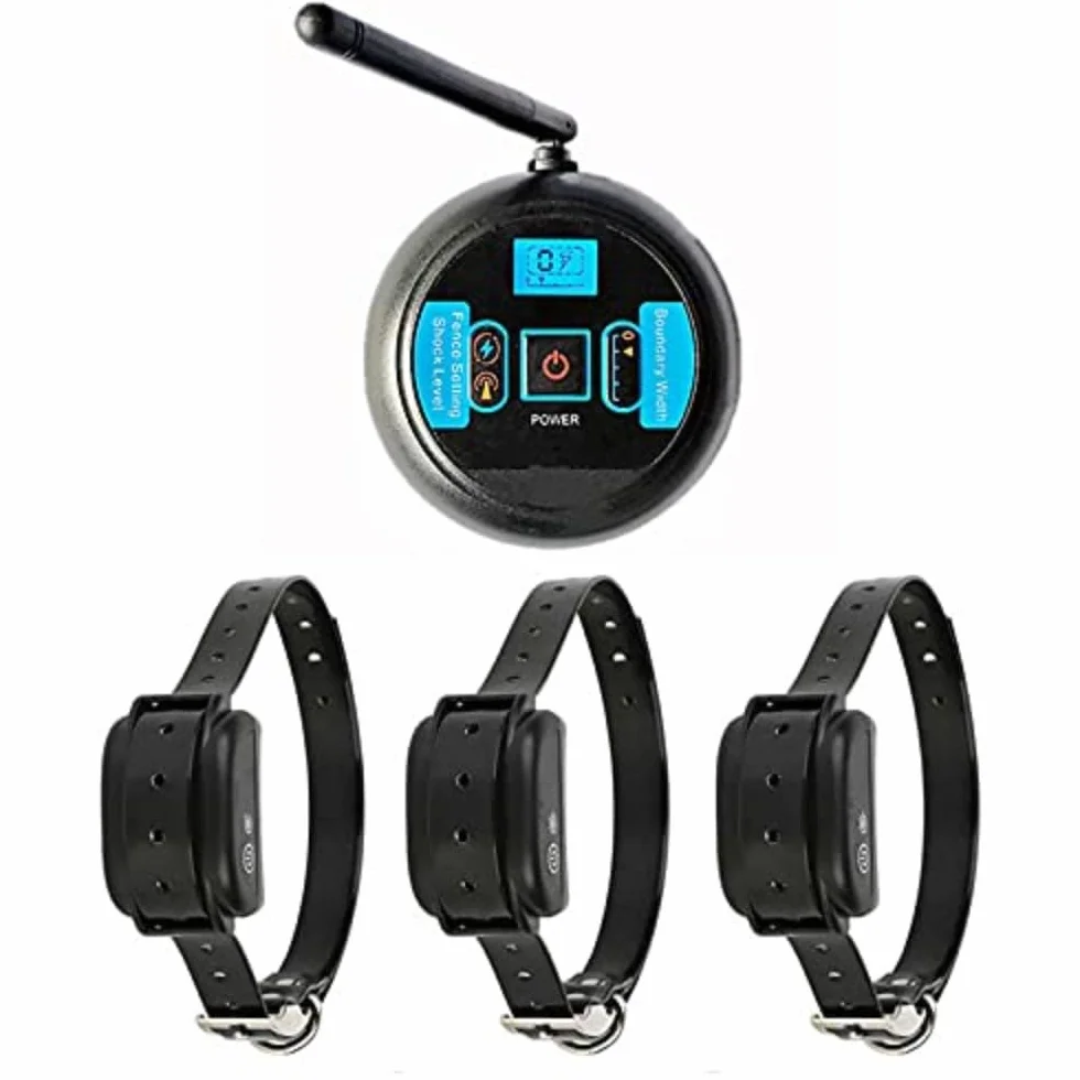 Clôture électronique sans fil pour animaux Stop Barker Machine Anti-Fugue 3 chiens