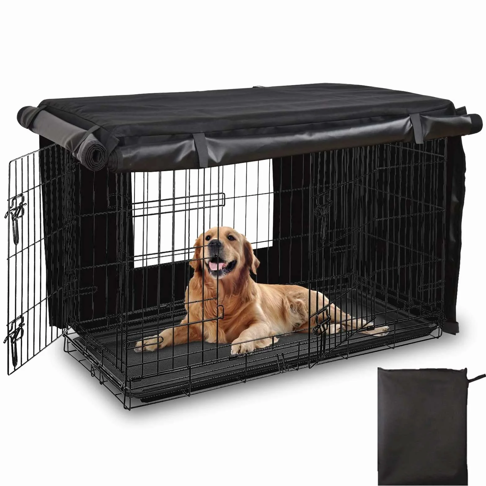 Cage Chien Protection, Tissu Oxford 420D, Adapte à la Plupart des Caisses