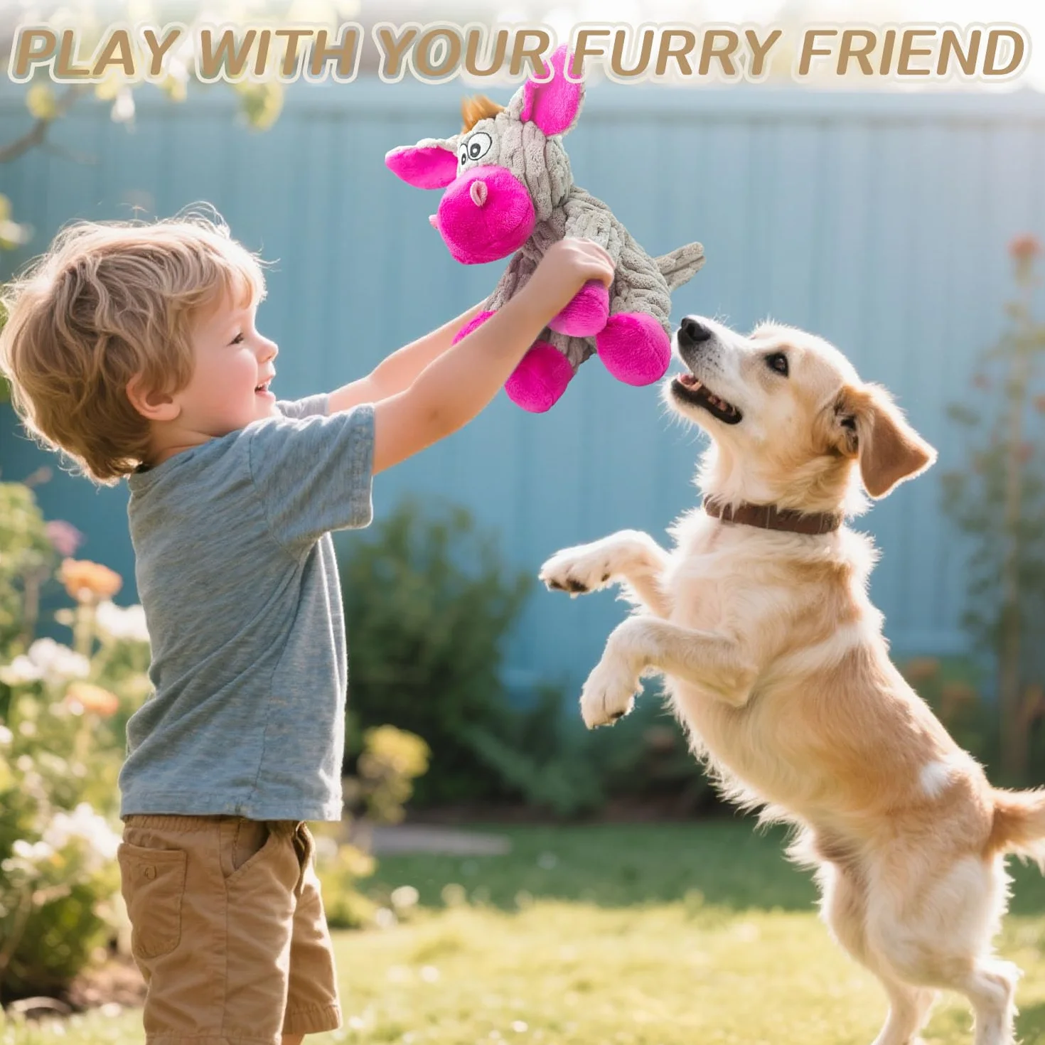 Peluche pour Chien, Jouet à Couinement avec Squeaker, Doudou pour Petit et Moyen Chien, Cadeau Chien