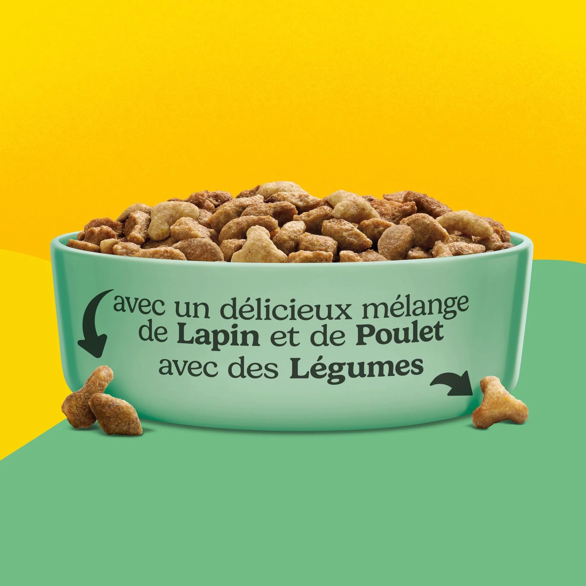 FRISKIES Croquettes pour Chat Adulte Au Lapin, au Poulet et aux Légumes 1,5 KG