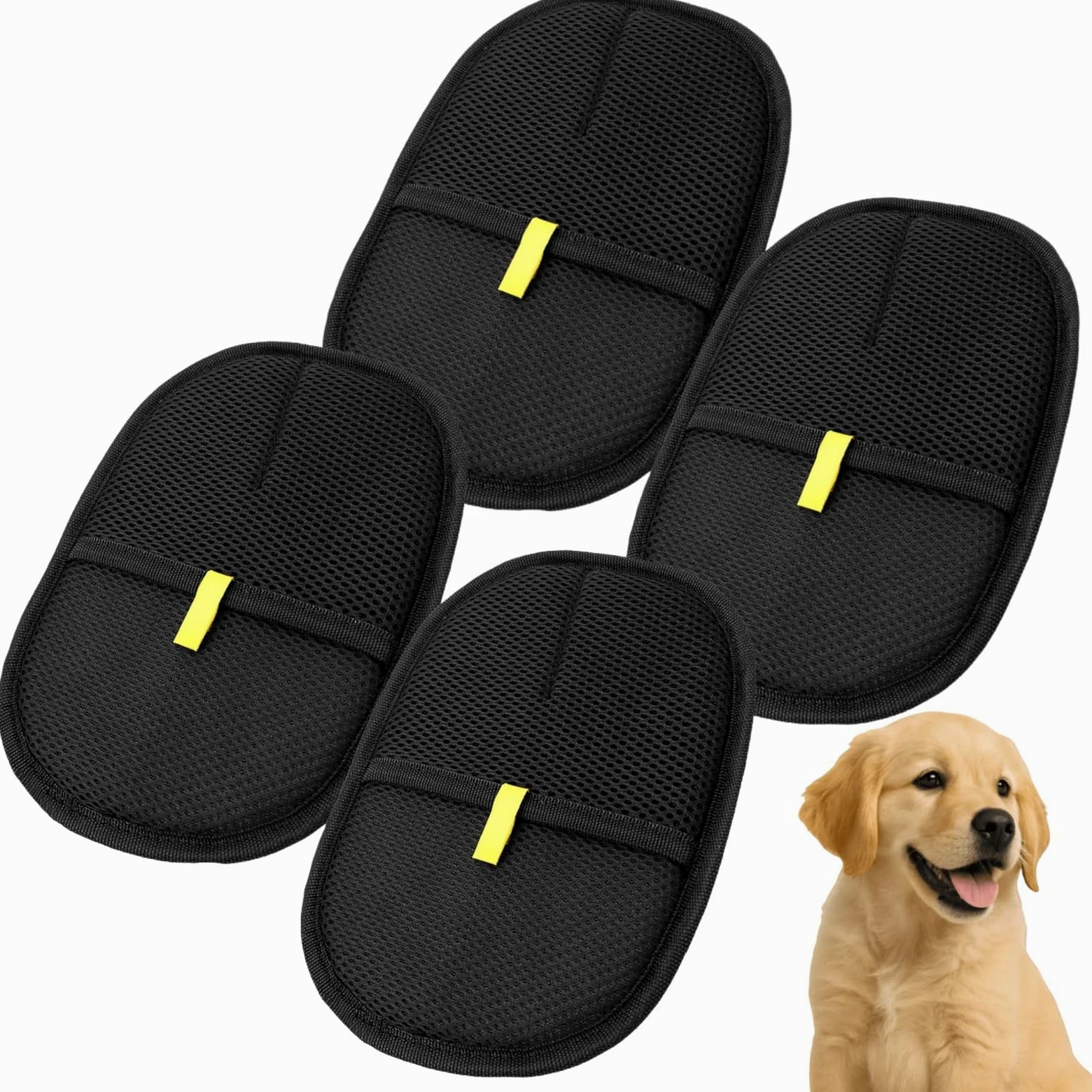Pawlet Gant Anti-Poils Réutilisable & Écologique Double Face pour toilettage des Animaux, Gants de toilettage pour Nettoyer, peigner et coiffer Les Animaux