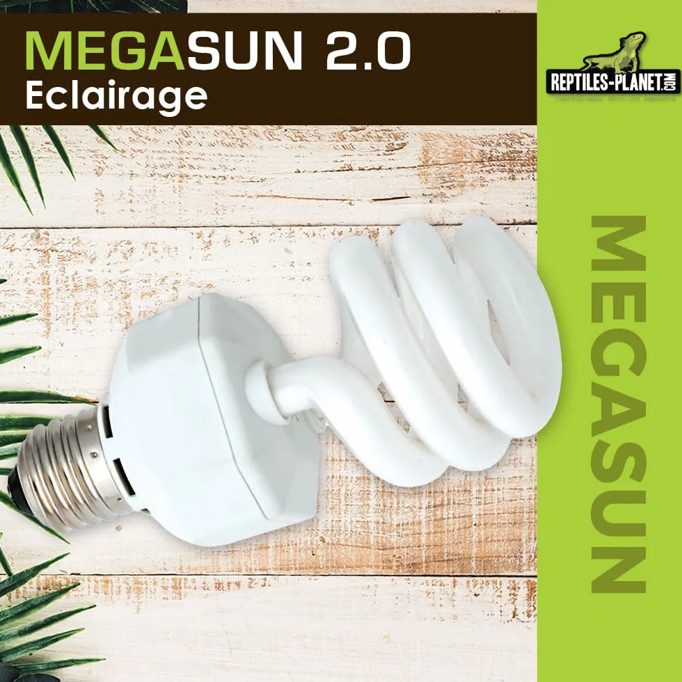 Reptiles Planet MegaSun UVB 2.0 26 W Ampoule UVA UVB