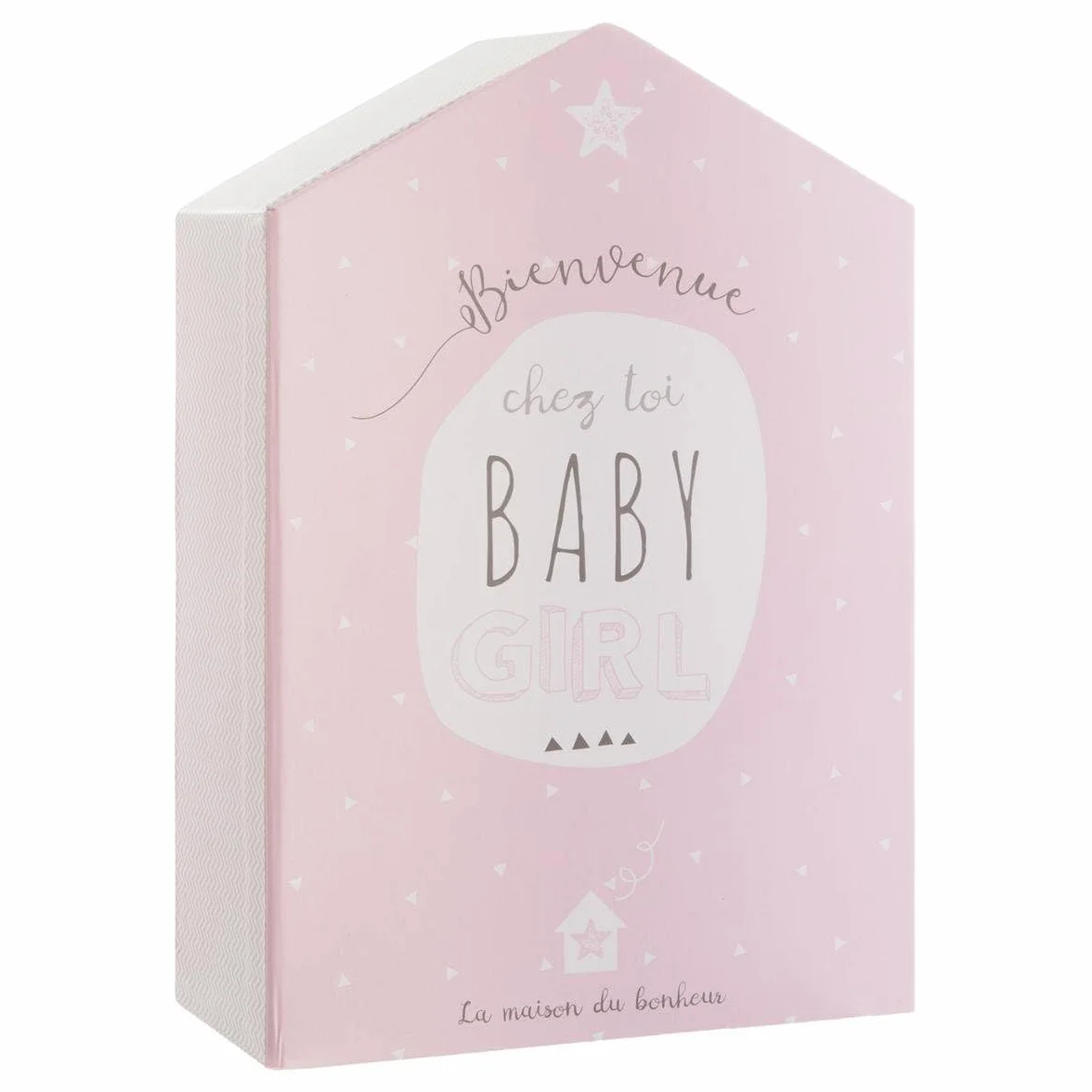 Atmosphera Coffret de Naissance Maison Rose 21x31 cm