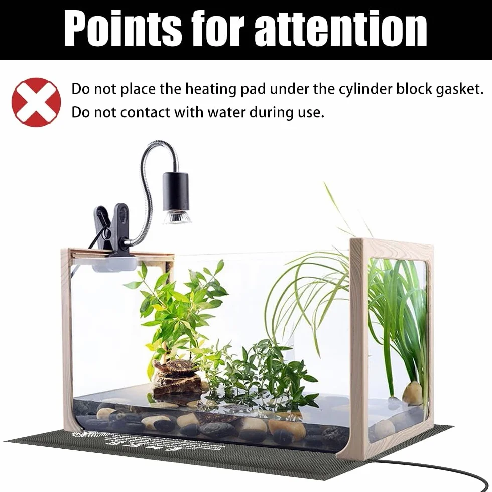 DONGKER Coussin Chauffant pour Reptile, Contrôle de Synchronisation USB Terrarium Chauffe-réservoir