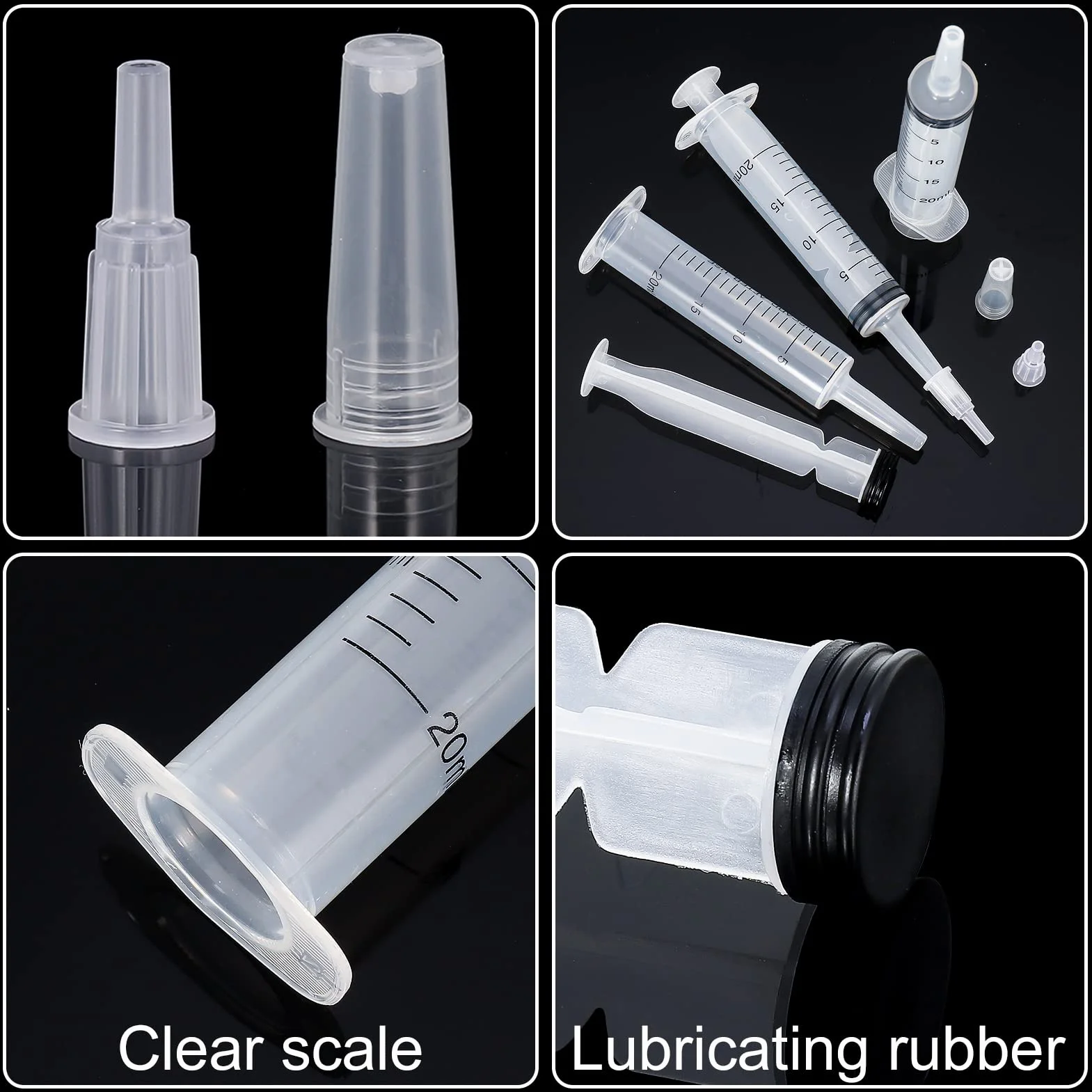 Seringue Alimentaire 20ml Plastique pour Oiseaux Alimentation Animale Mesure Liquide