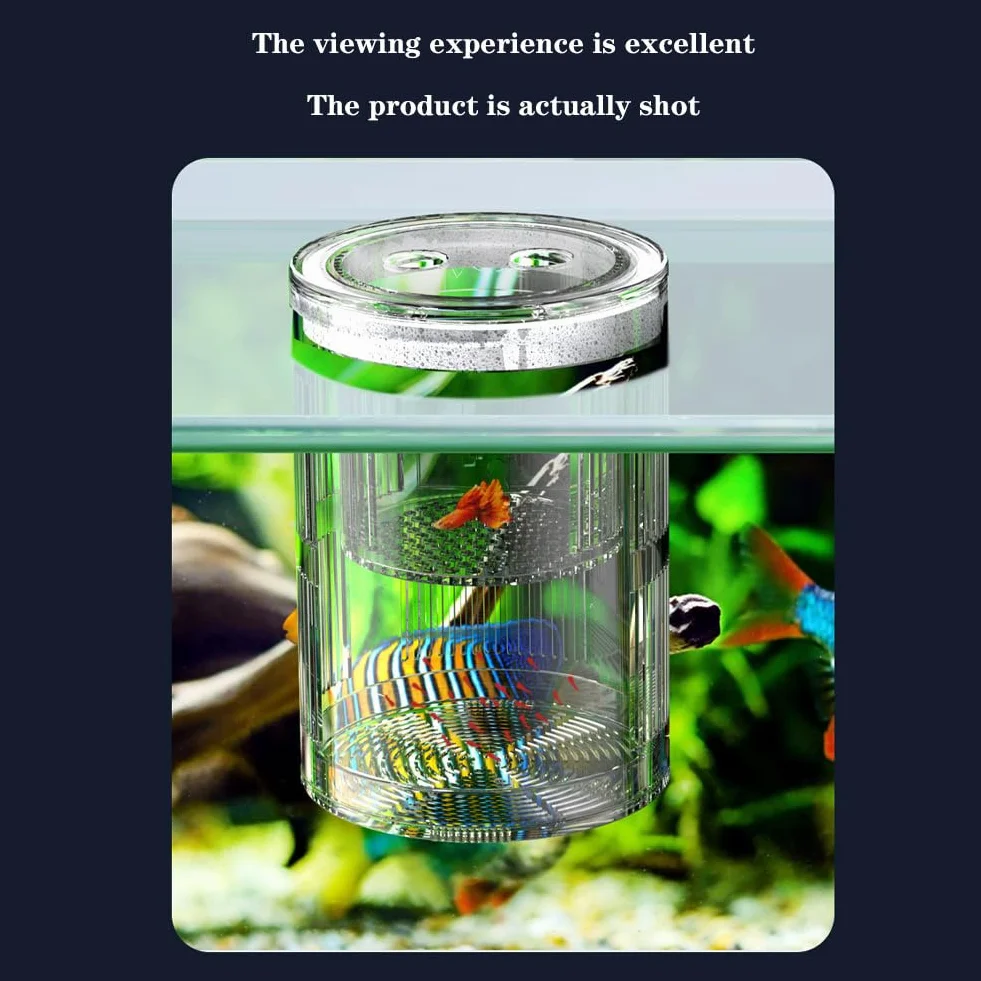 Boîte d'élevage en acrylique pour aquarium bébés poissons crevettes poissons-clowns guppy