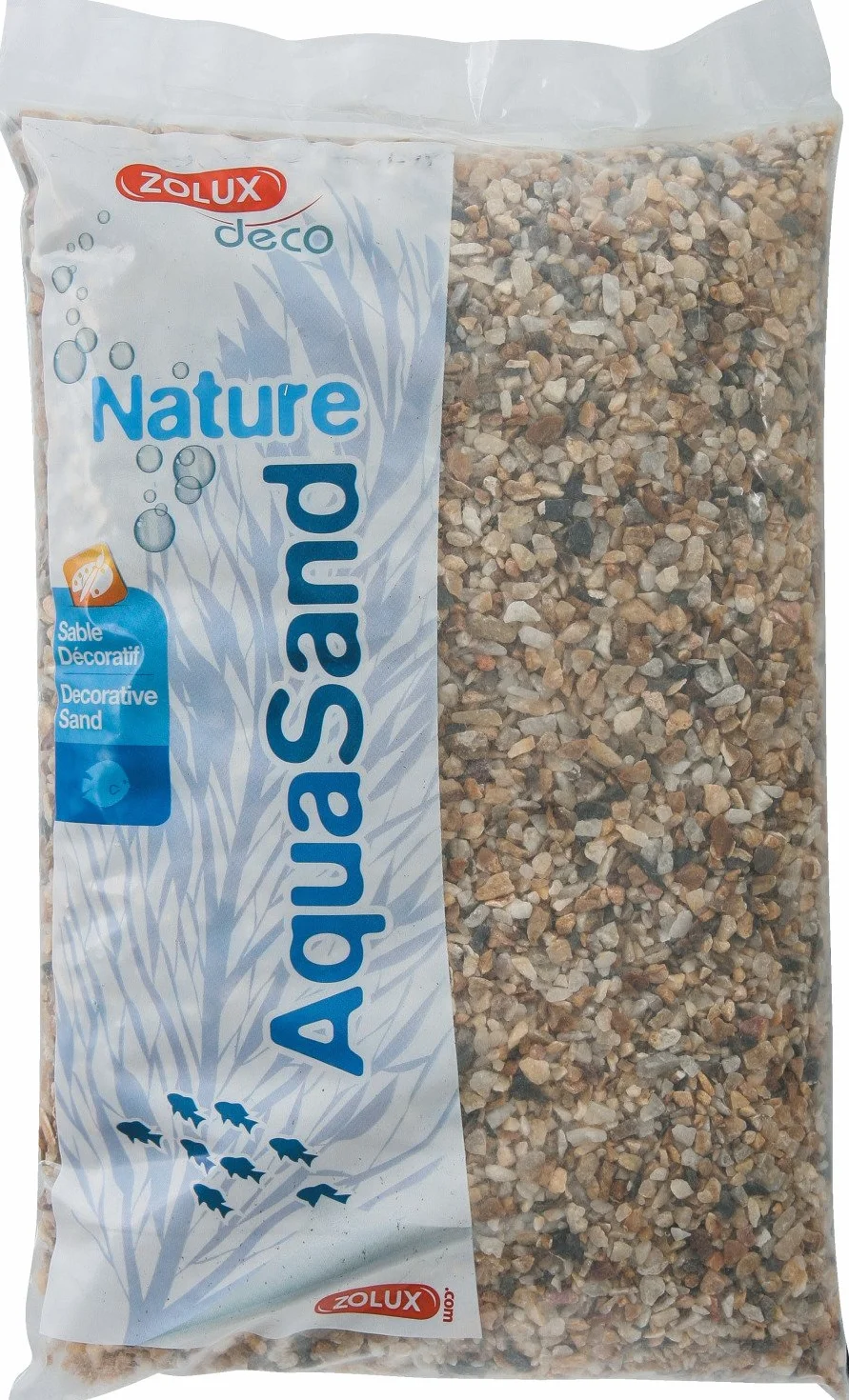 Zolux Gravier Naturel pour Aquarium Quartz Gros de 3 à 8 mm de Granulométrie 5 kg