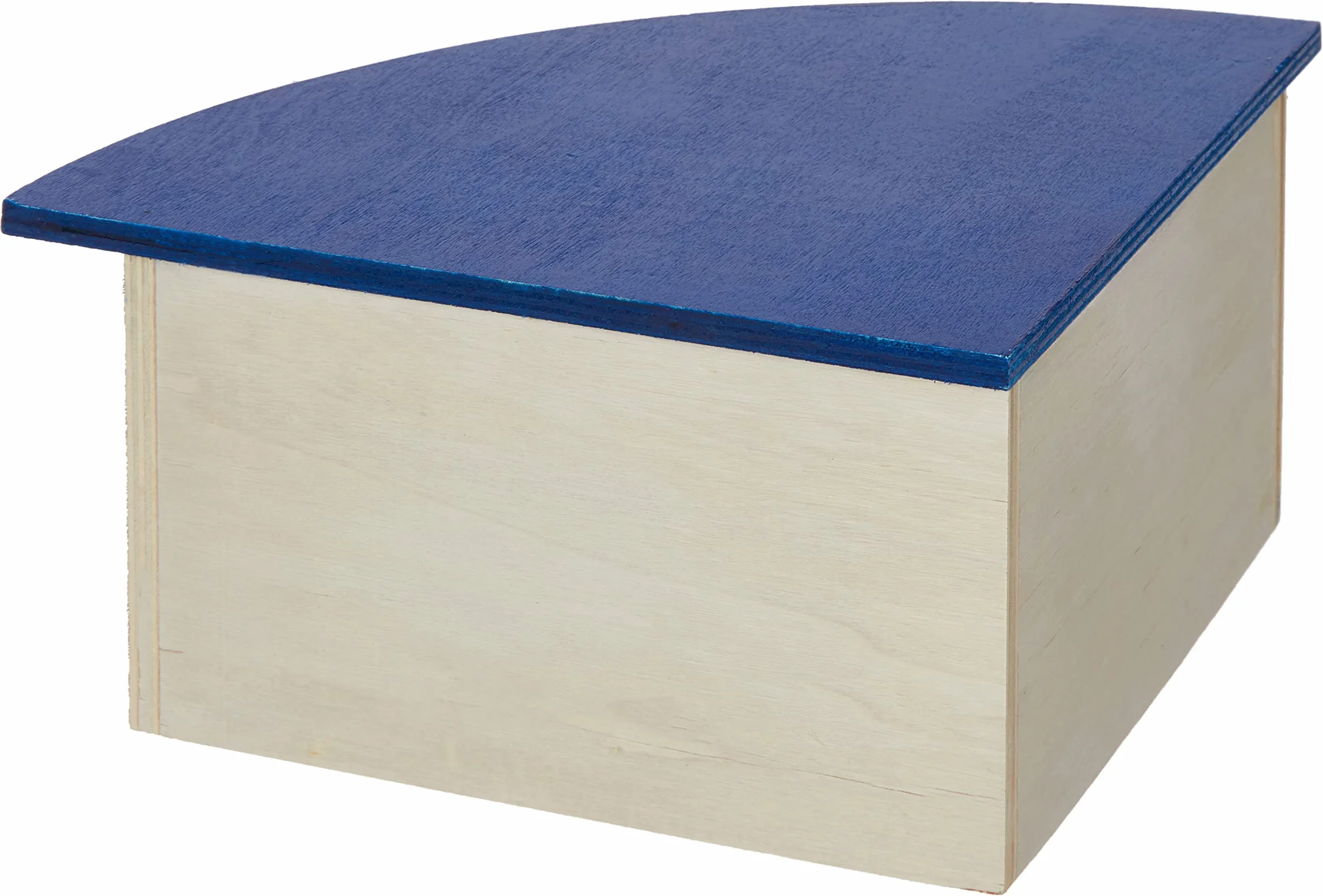 CROCI Maison Hamster Russe Accessoire Cage Rongeurs Bois Toit Bleu 29x13x21 cm