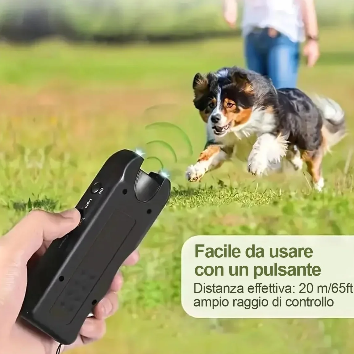 Répulsif ultrason pour chiens agressifs LED Flash portable 20 m