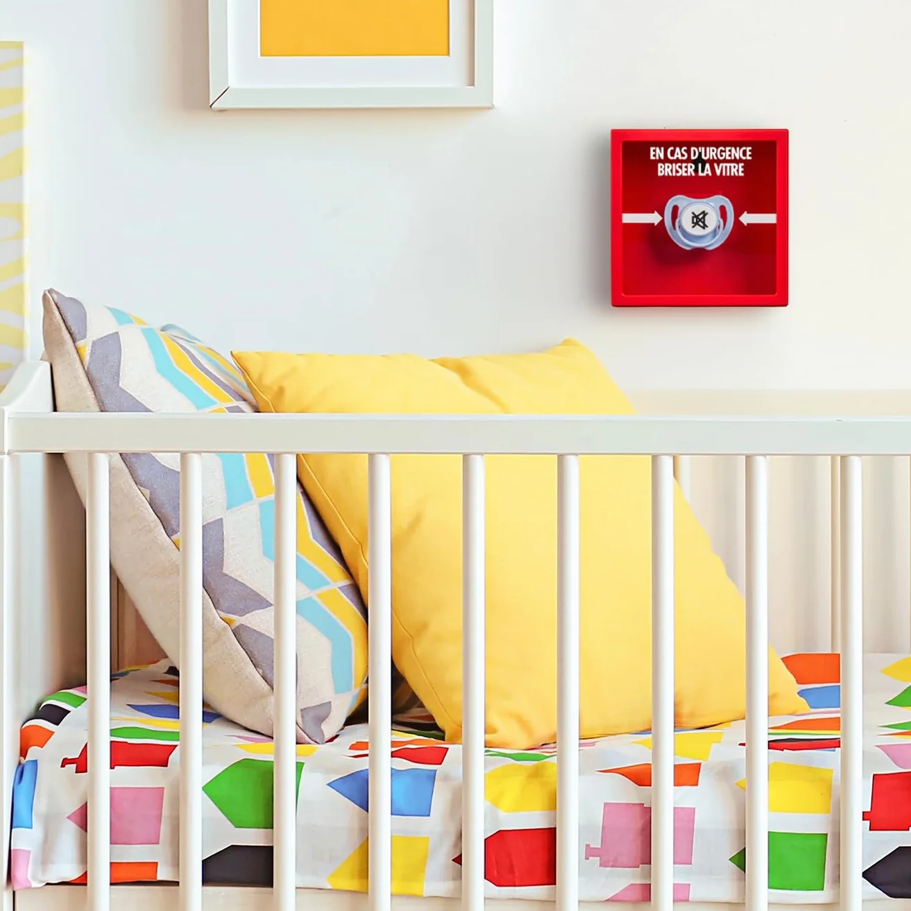 Froster Baby Emergency Frame - En cas d'urgence briser la vitre, Cadeau Baby Shower