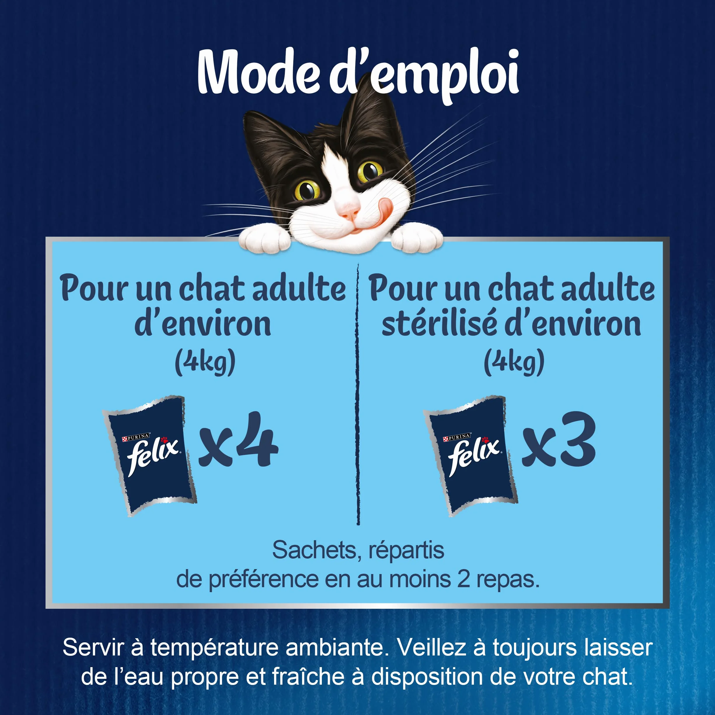 Felix Tendres Effilés Chat Adulte En Gelée 24 x 85g Sélection Mixte aux Légumes Saumon Truite Bœuf Poulet