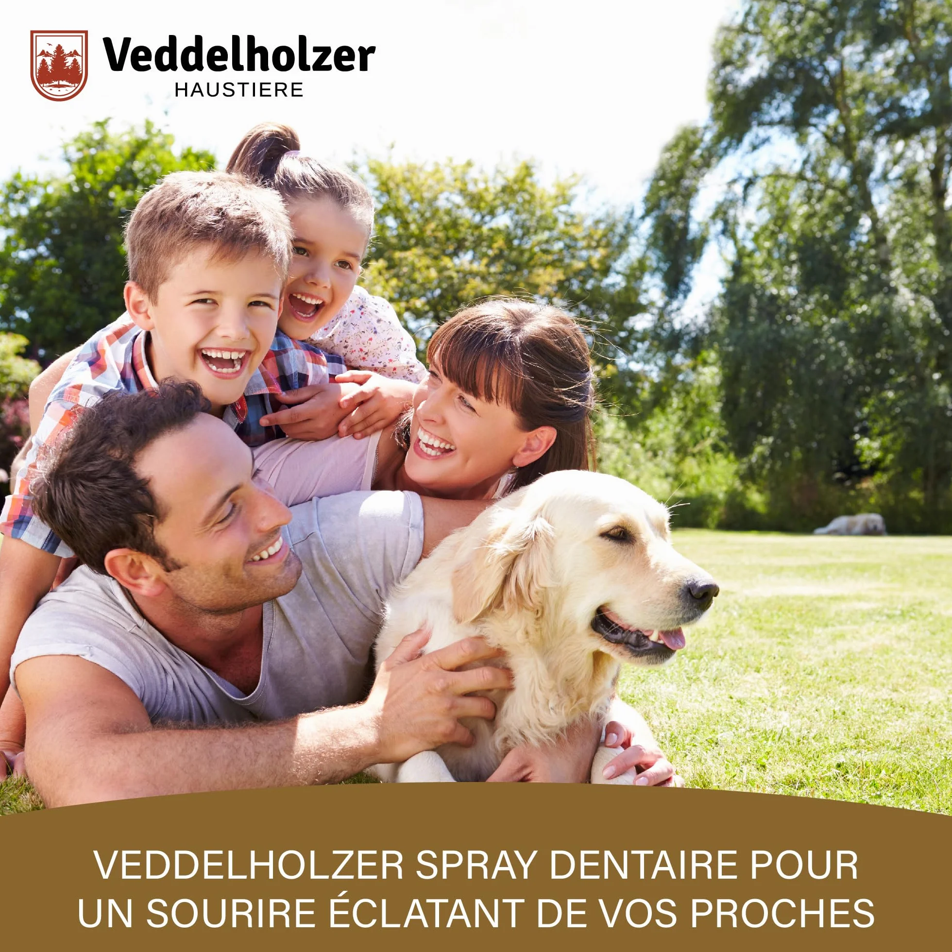 Veddelholzer Spray Dentaire probiotique pour Chiens et Chats 150 ML avec Brosse à Dents des Doigts et Complexe enzymatique