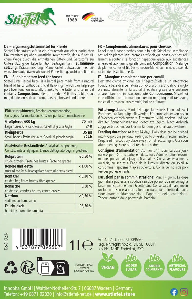 Stiefel Liver Herbal Juice 1 L