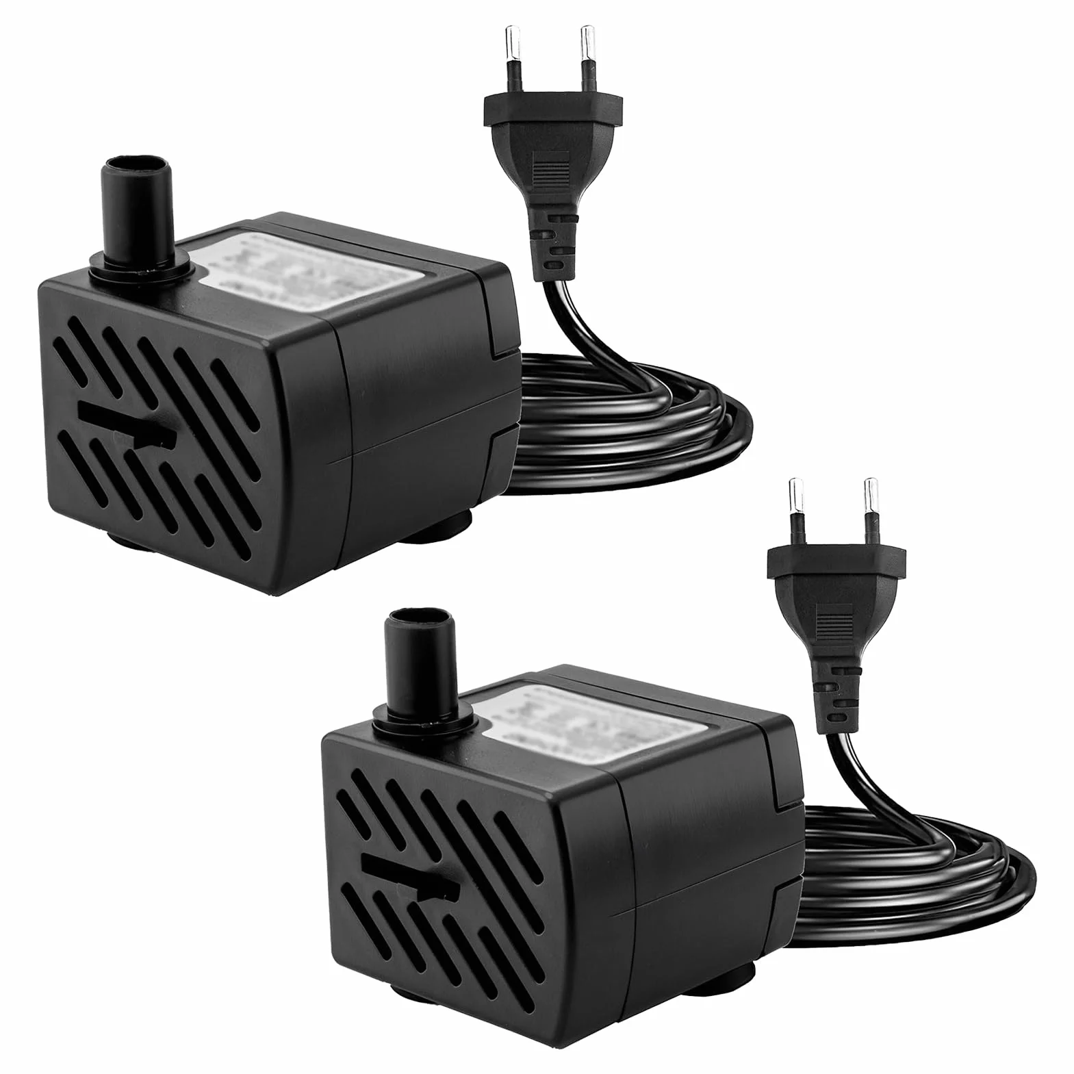 Mini Pompe Submersible 3W 180 L/H, Pompe à Eau Ajustable avec Câble d'Alimentation pour Aquarium, Fontaine