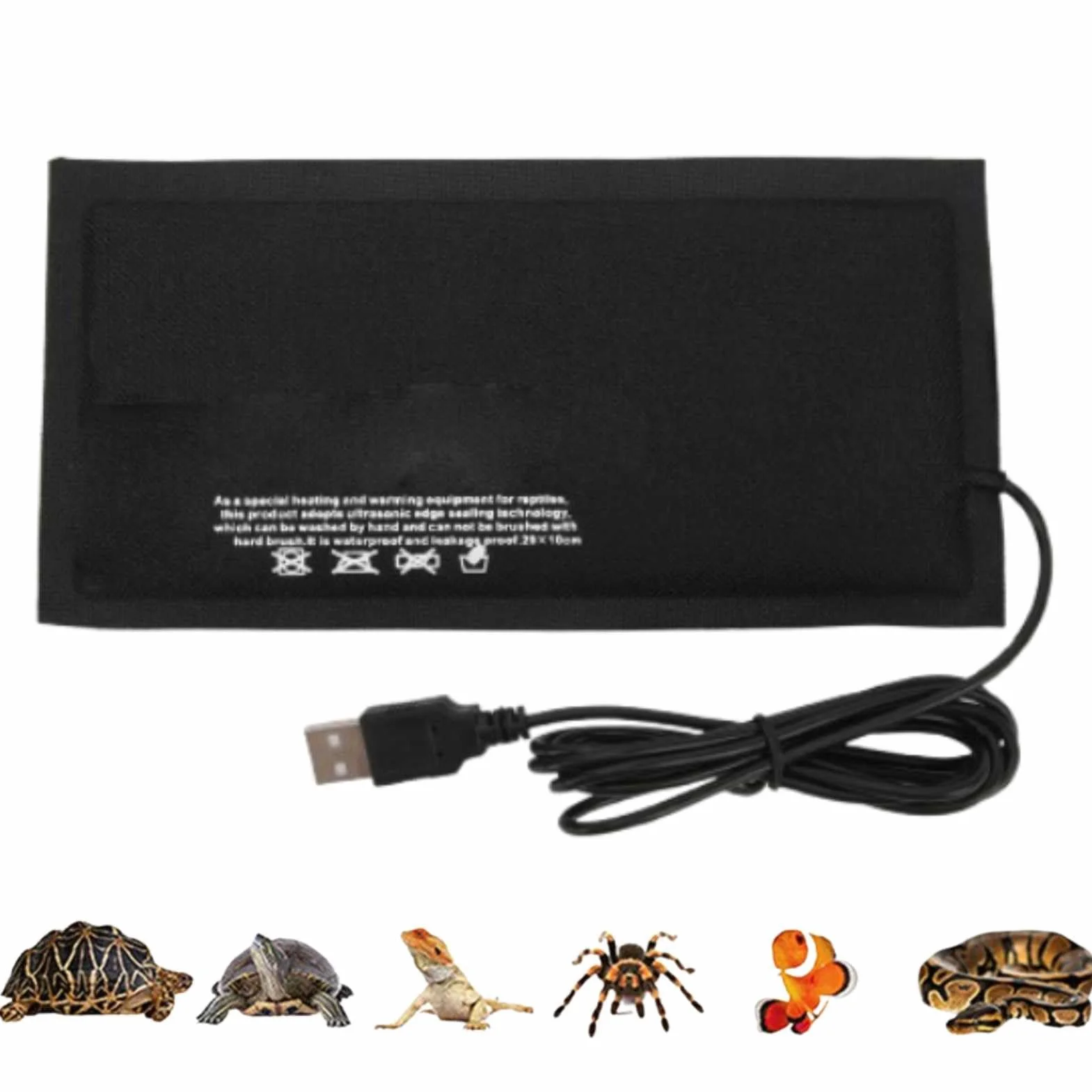 Coussin Chauffant Pour Reptiles Tapis Chauffant électrique Terrarium 28x18cm