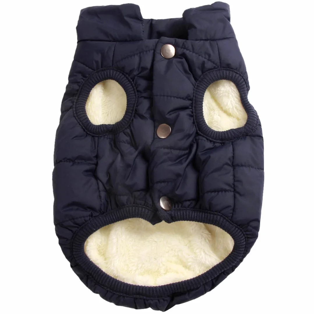 Joydaog Manteau coupe-vent chien 2 couches doublure polaire extra-chaude