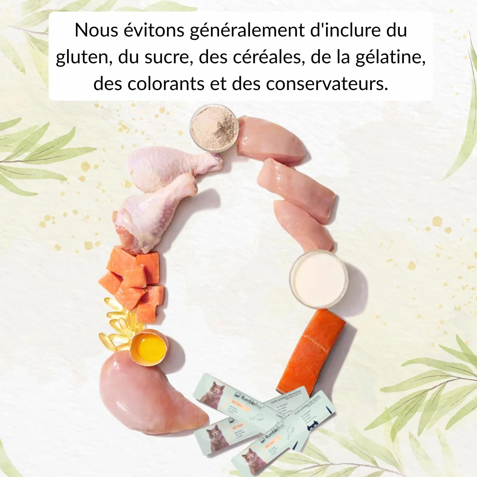 Friandises lyophilisées pour Chats – Blanc de Poulet 100% Mono-protéine, sans céréales, 50 g