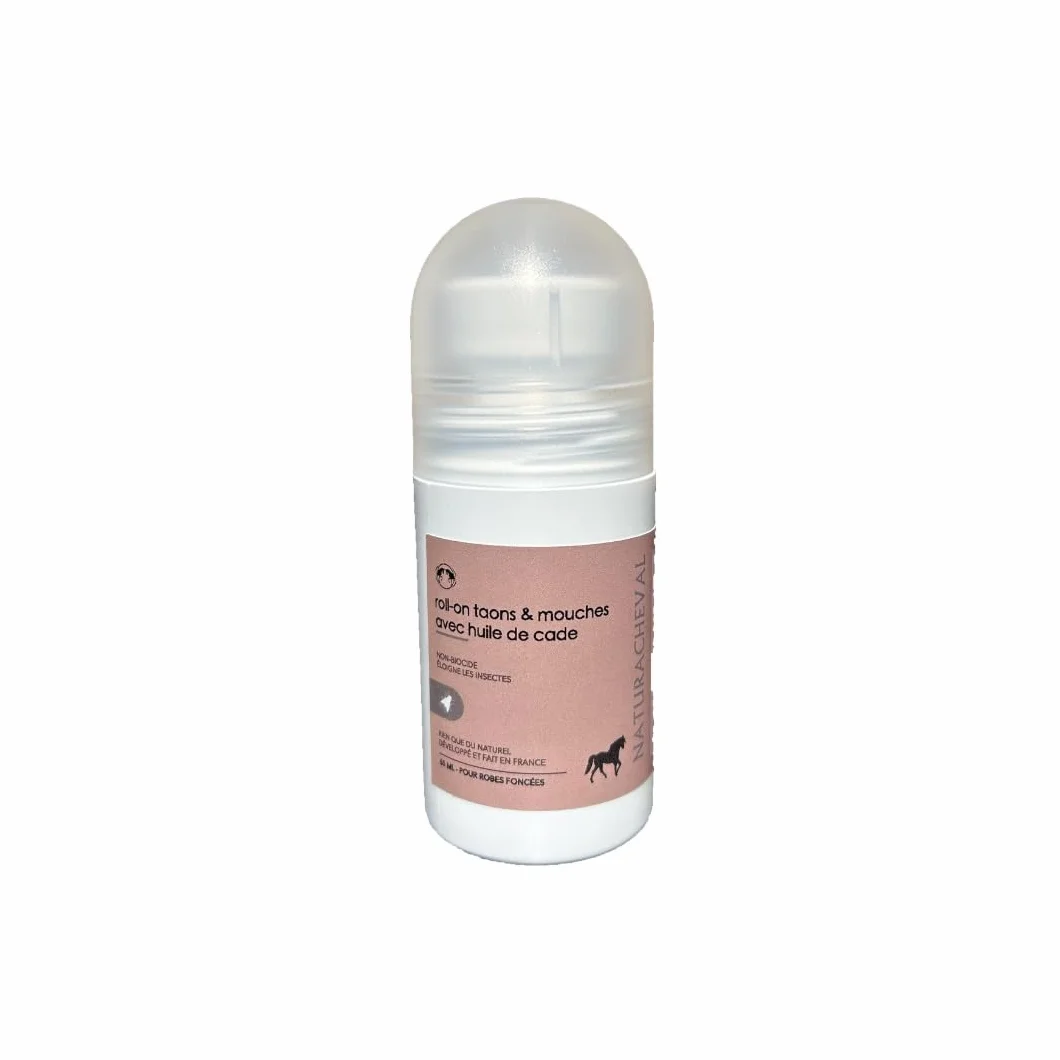 Roll-on Anti Mouches Cheval Naturel Protection Yeux Zones sensibles Anti taons Insectes Huile de Cade 65 ML