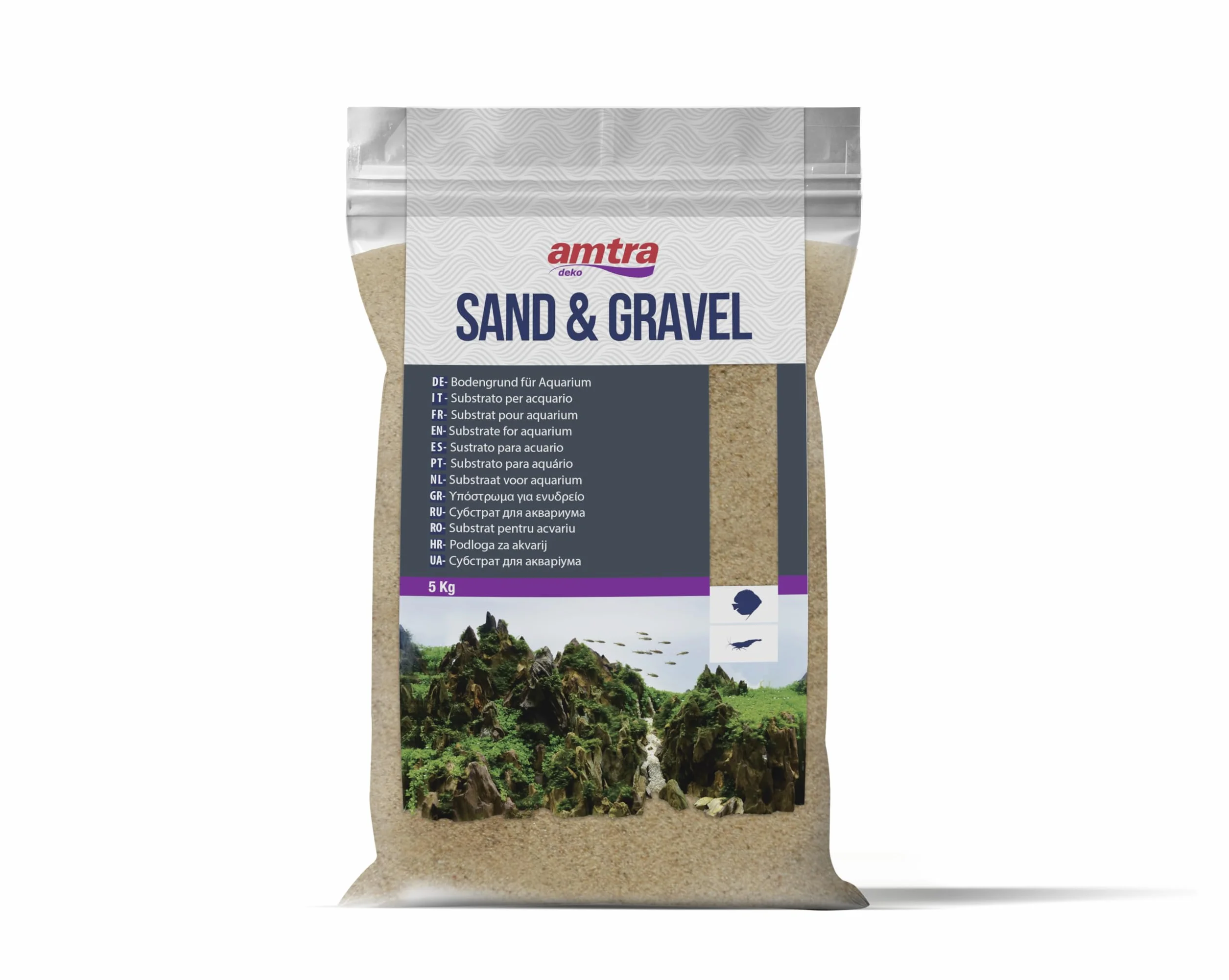 Amtra Sable Ambra Extrafin pour Aquariophilie 0.1-0.2 mm 5 kg