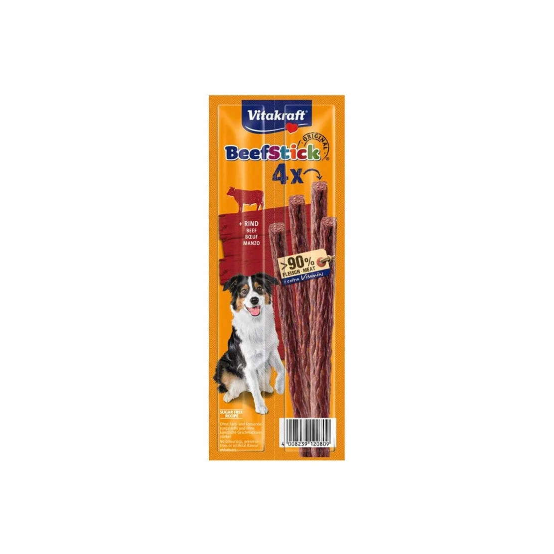 Vitakraft Sticks pour Chien Boeuf 4x12g