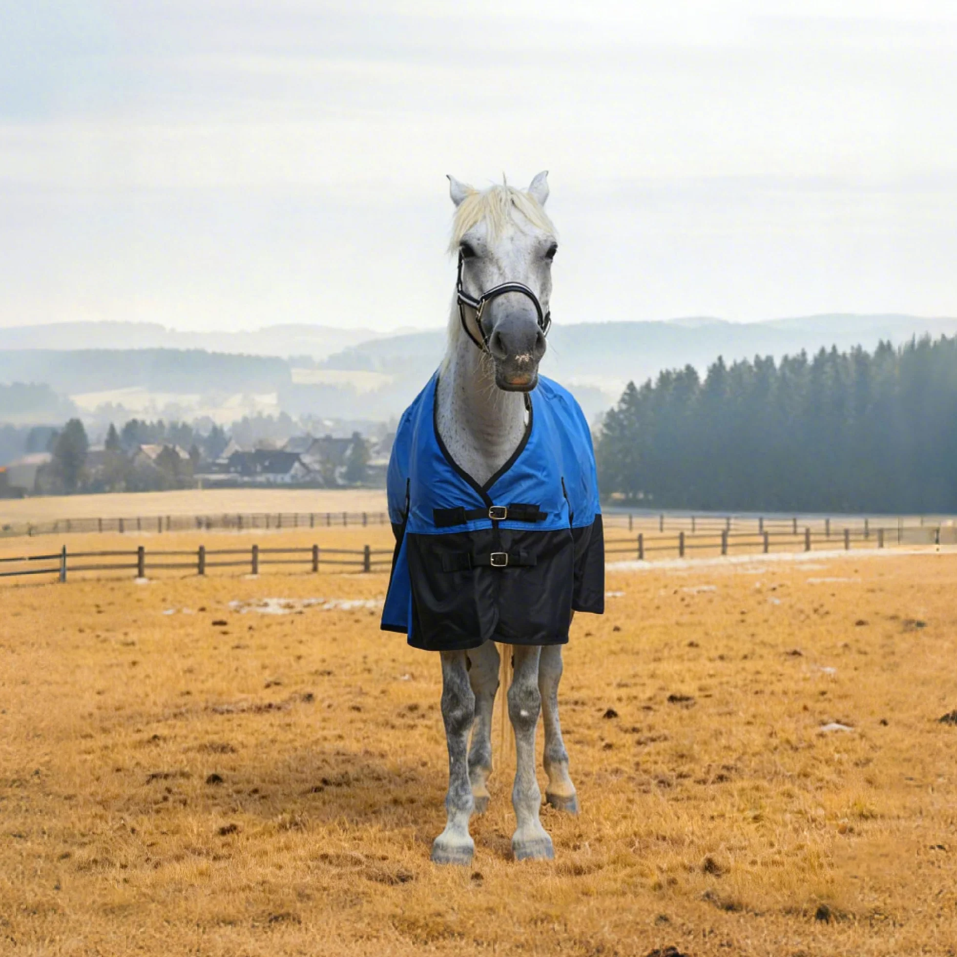 Couverture de pluie pour cheval résistante imperméable respirante sans rembourrage légère confortable