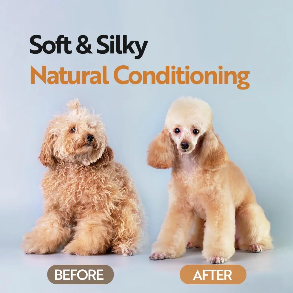 HYPONIC Shampooing pour bichon frisé – Shampooing hypoallergénique et spécifique à la race pour un volume complet, un nettoyage en profondeur et une élasticité des cheveux (10,14 fl oz)