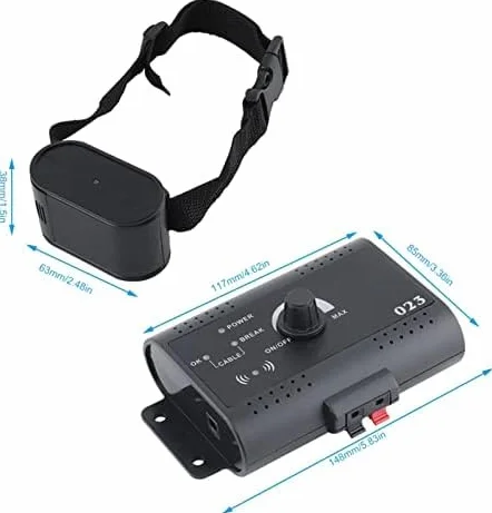 Clôture électrique pour Chien, Système de Confinement Souterrain avec Fil 300 m, Collier Imperméable