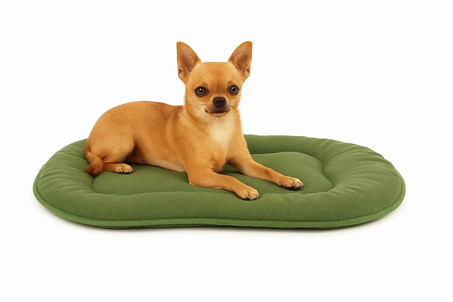 Flamingo Coussin Ovale Vert pour Chien Chat 45x33x3cm Chihuahua Yorkshire Terrier Spitz Nain Caniche Toy Bichon Maltais
