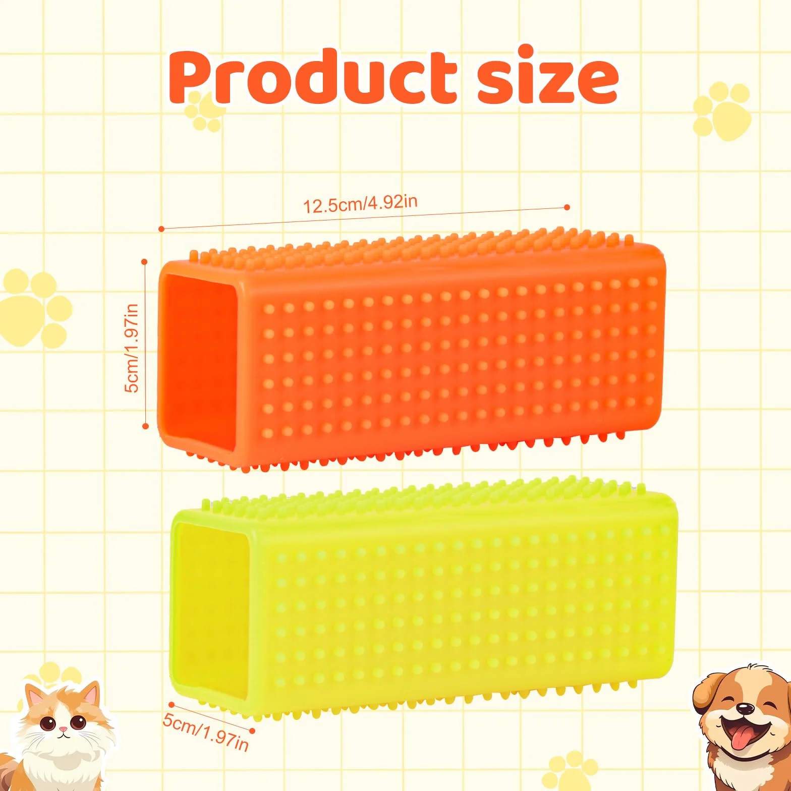 PEUTIER Brosses à Poils d'Animaux en Silicone, Rouleau de Nettoyage de Tapis Portable pour Meubles Canapé Literie