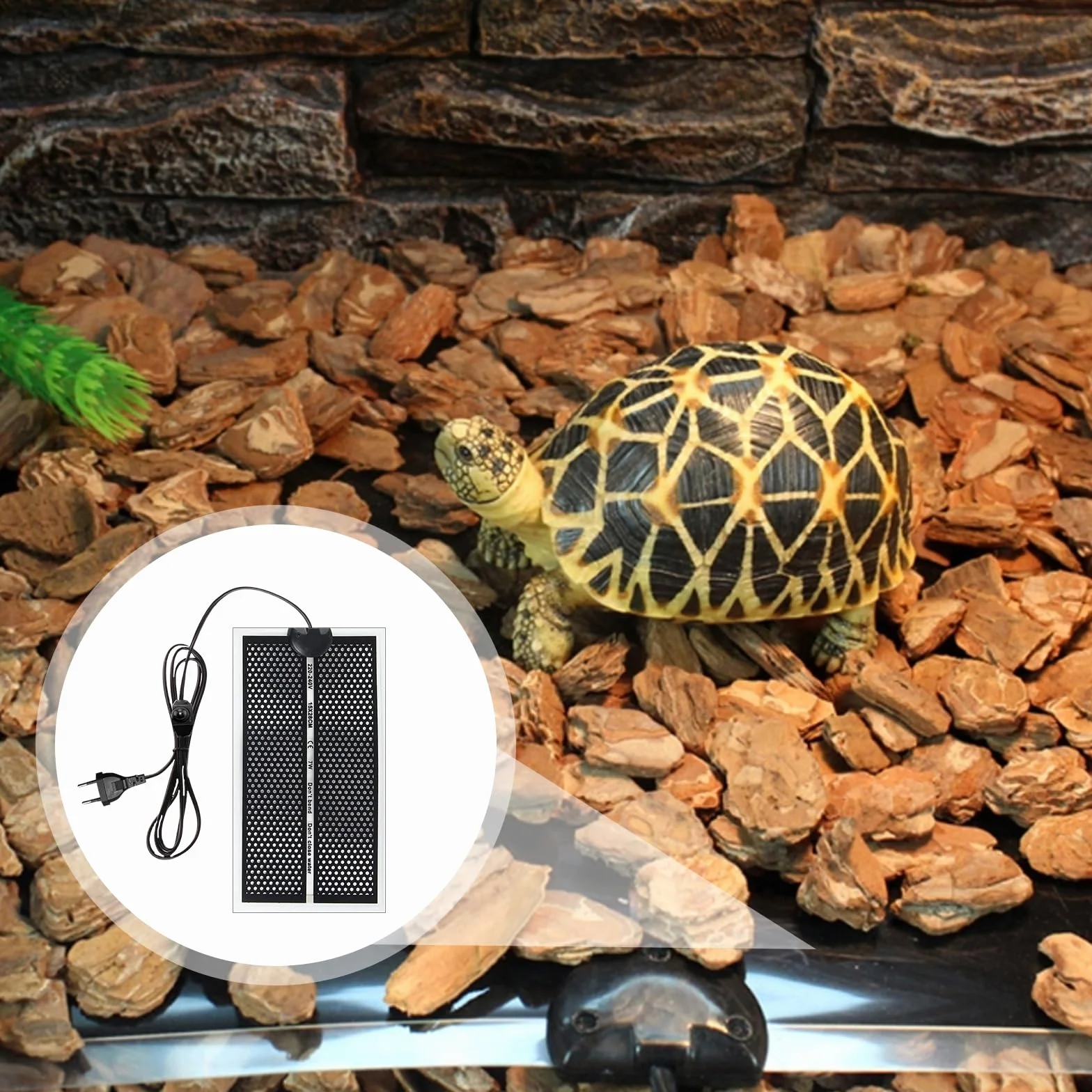 SPORWAY Tapis chauffant pour reptile 2 pièces avec régulateur de température pour terrarium
