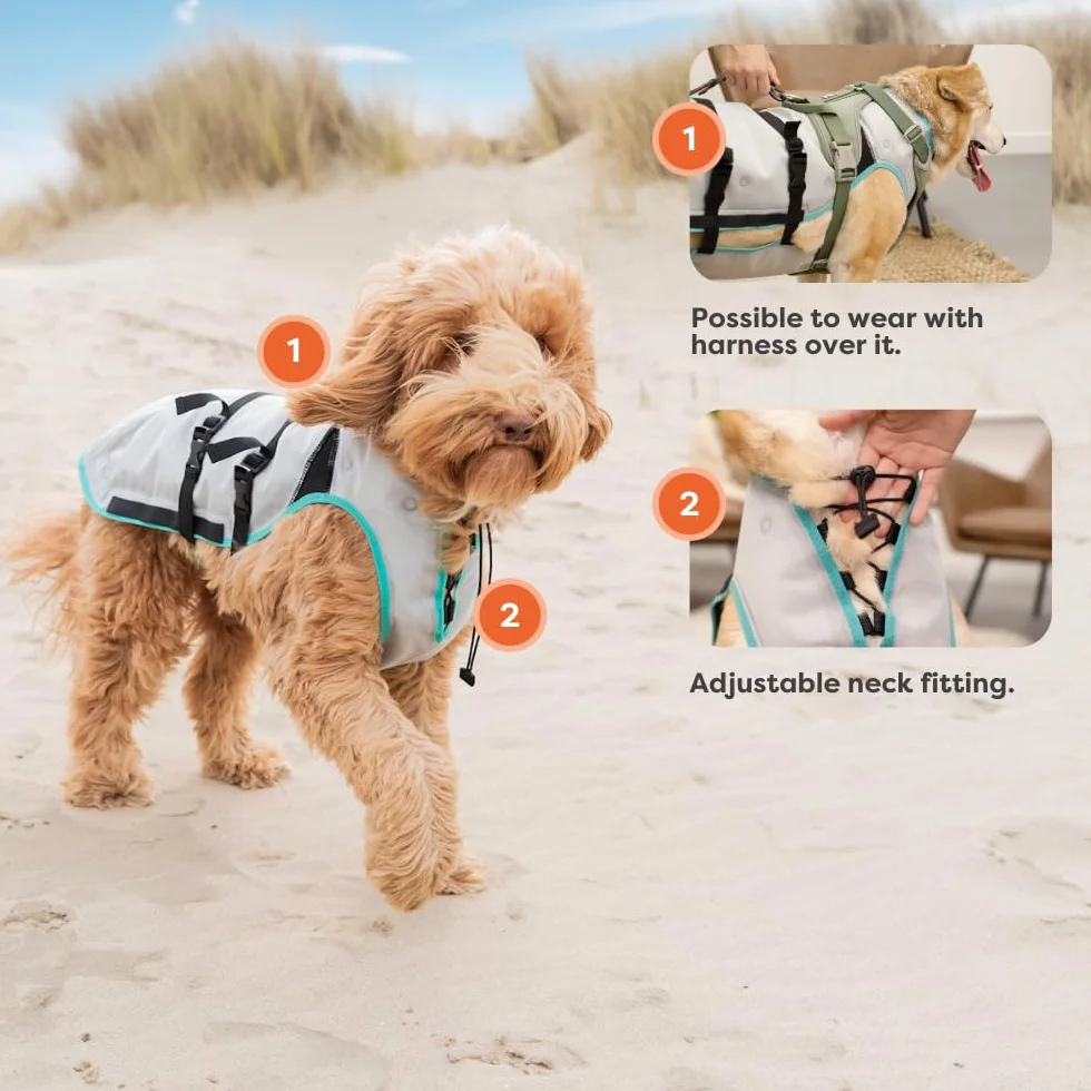 Suitical Dry Cooling Vest Chien XS Argent