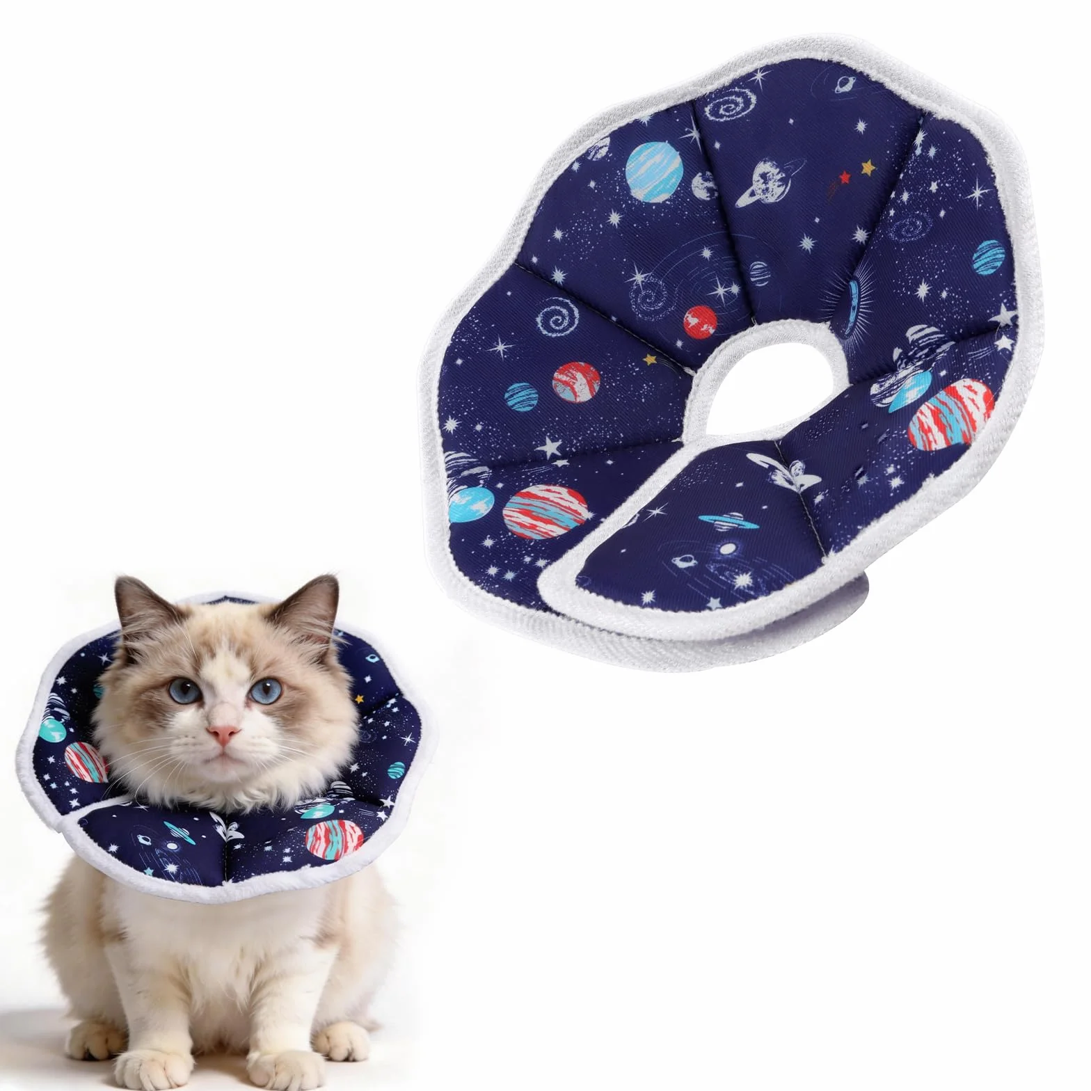 Collier de Protection Chat S Tour de Cou 16–23 cm Ajustable Anti-mordillement Post-opératoire