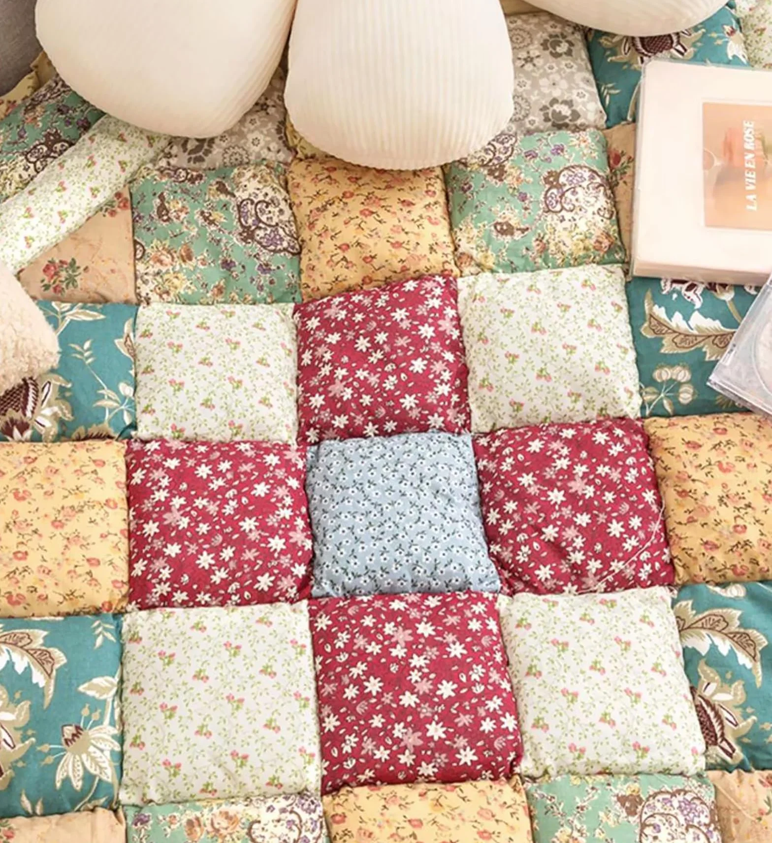 TaLcuS Funny Fuzzy Dog Quilted Sofa Cover Couch Cover Garden Chic Cotton Protective 70x150cm