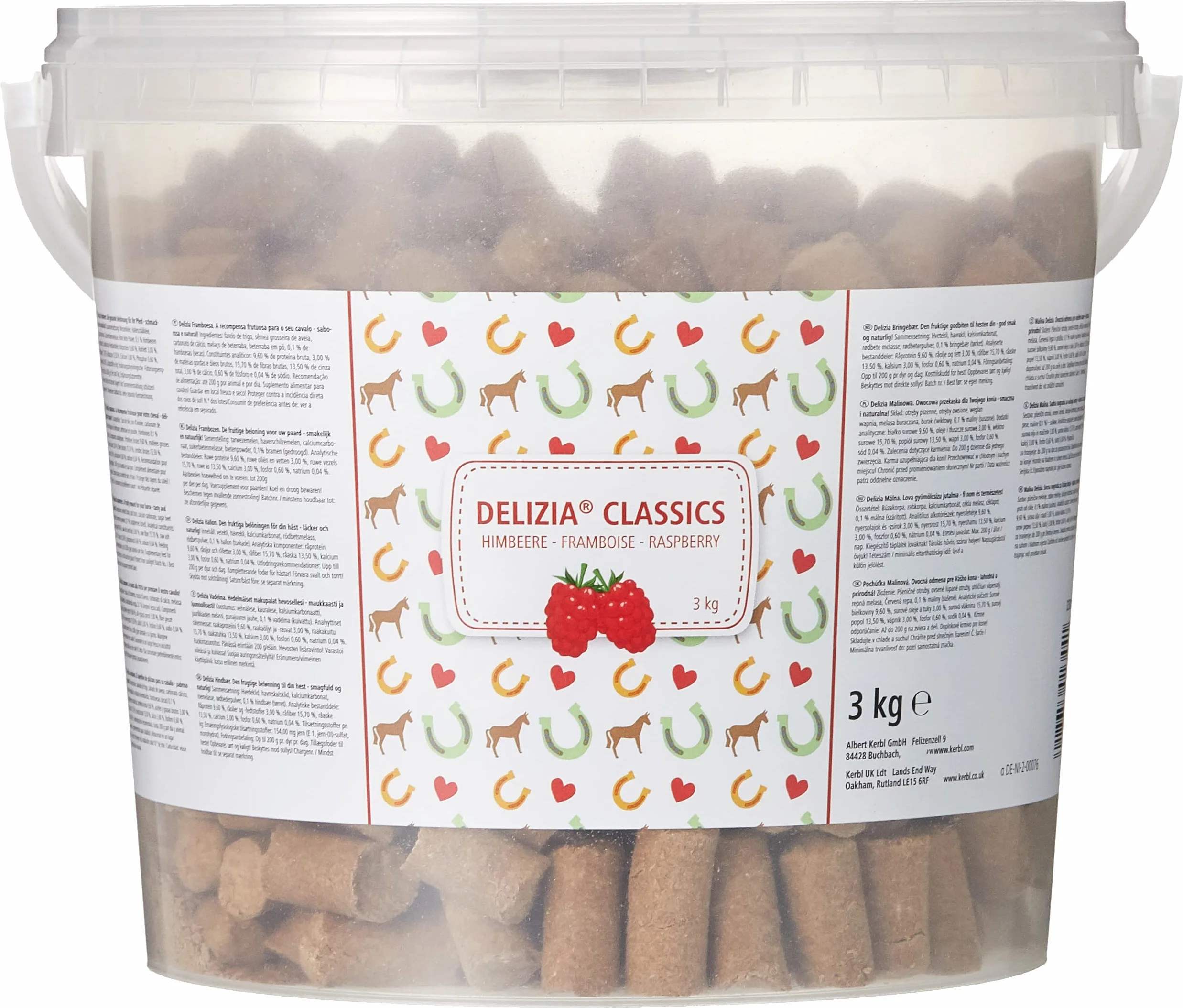 Kerbl Friandise Delizia Framboise 3 kg pour chevaux