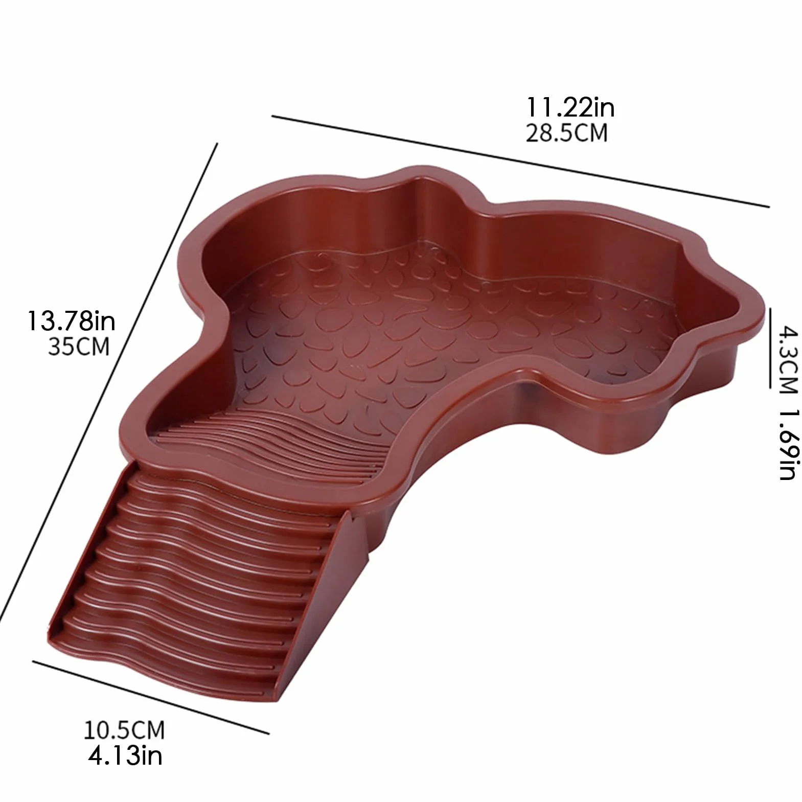 Bassin pour Tortue avec Rampe et Échelle, Plat d'eau pour Reptiles, Mangeoire pour Terrasse