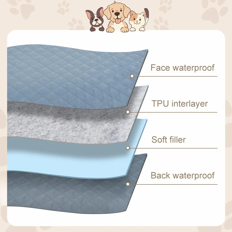 Housse de canapé imperméable réversible lavable Aomig 50x80 cm pour animal de compagnie
