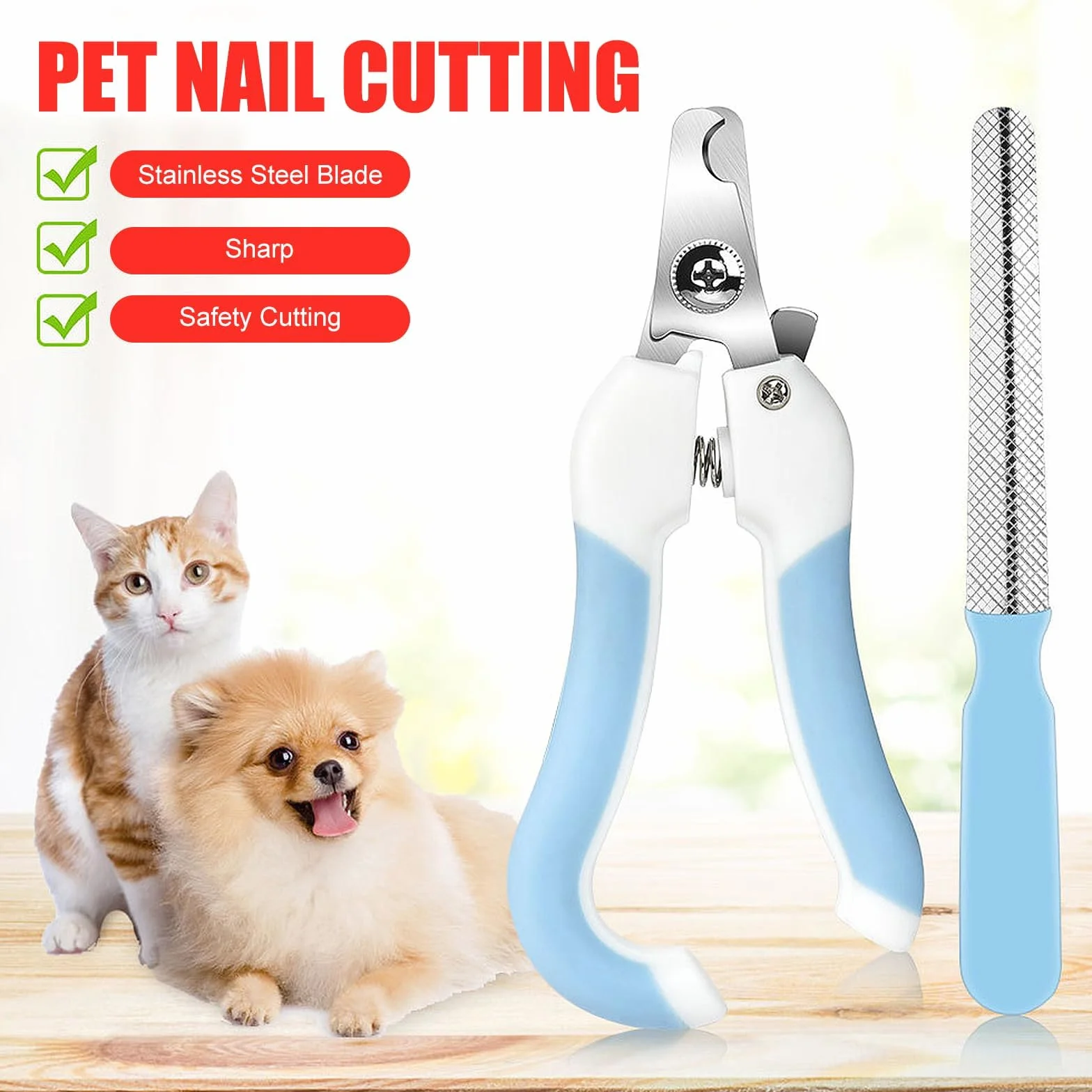 Hamac de Toilettage pour Chien, Kit avec Sangles, Limes à Ongles et Coupe-Ongles