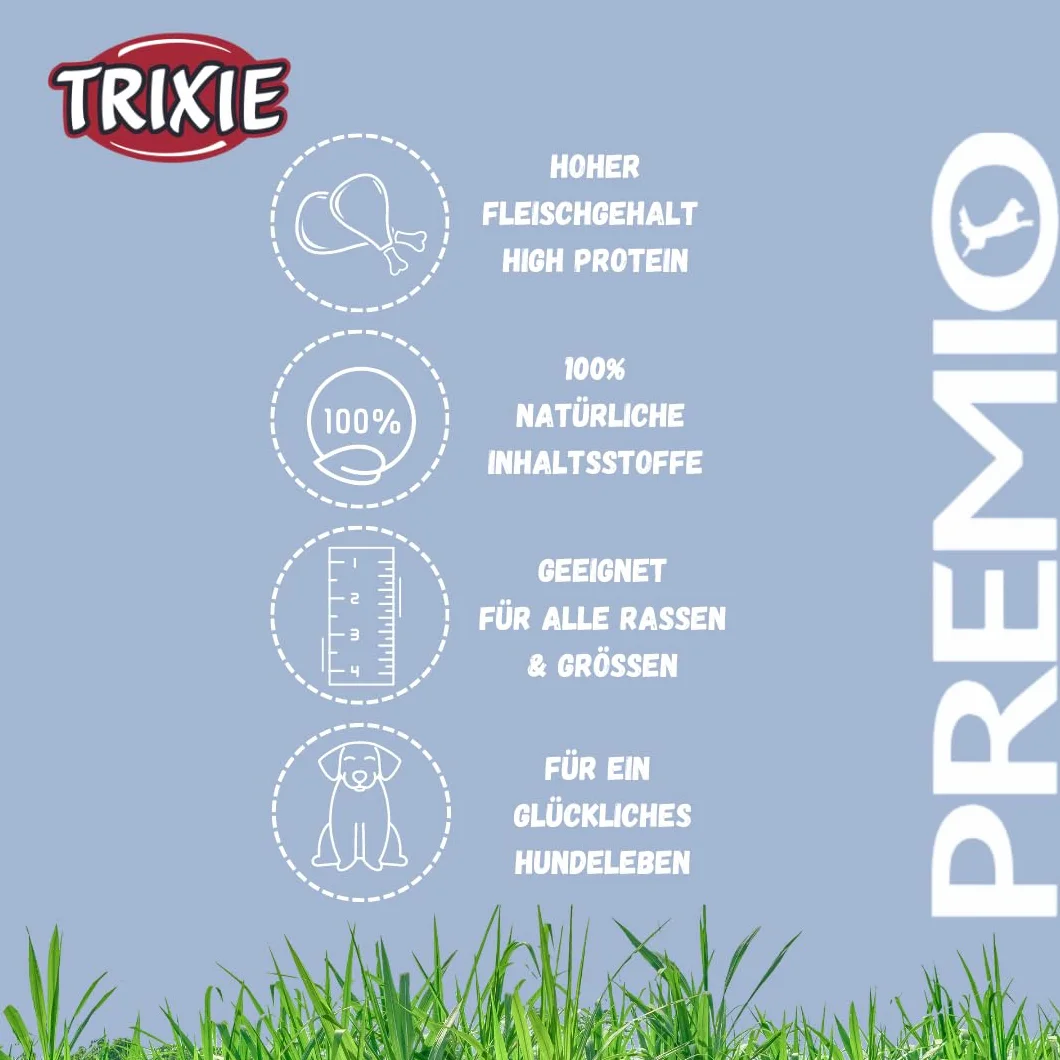 TRIXIE PREMIO saucisse de foie friandise pour chien 110 g sans céréales sans gluten sans sucre