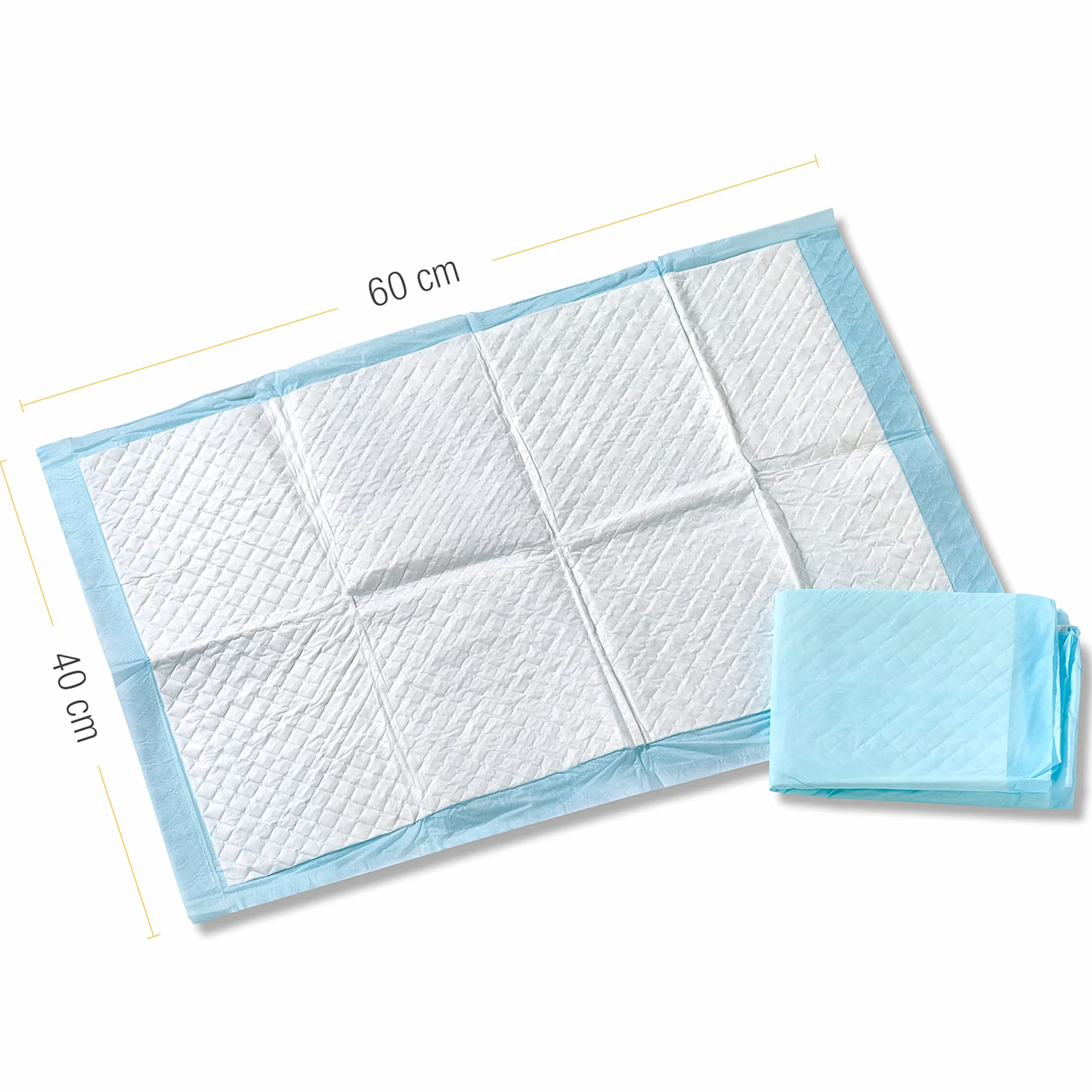 Tigex Protections Jetables pour Matelas à Langer, Blanc/Bleu, Lot de 20
