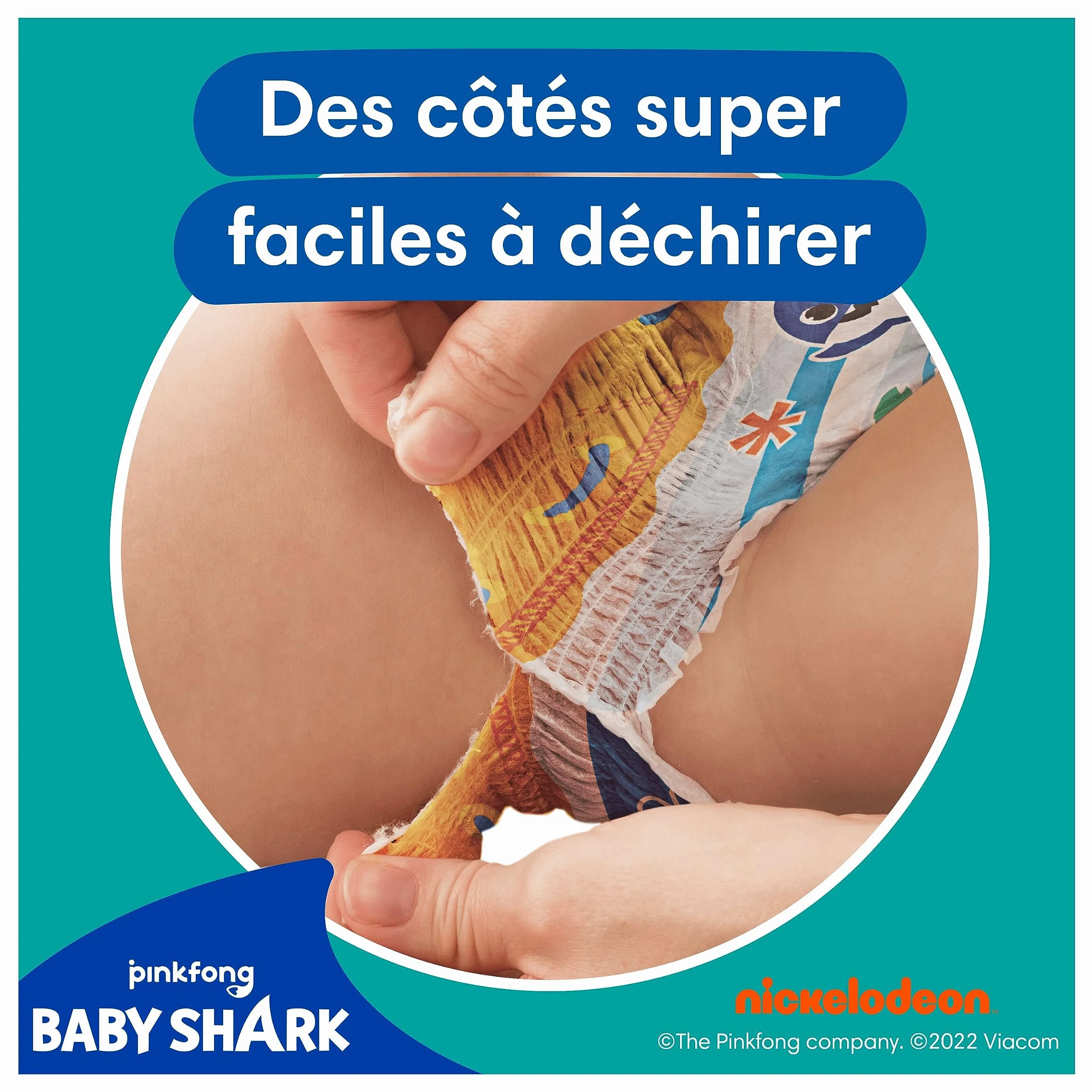 Pampers Splashers Taille 4-5 11 Couches-Culottes de Bain Jetables 9-15kg Baby Shark Édition Limitée