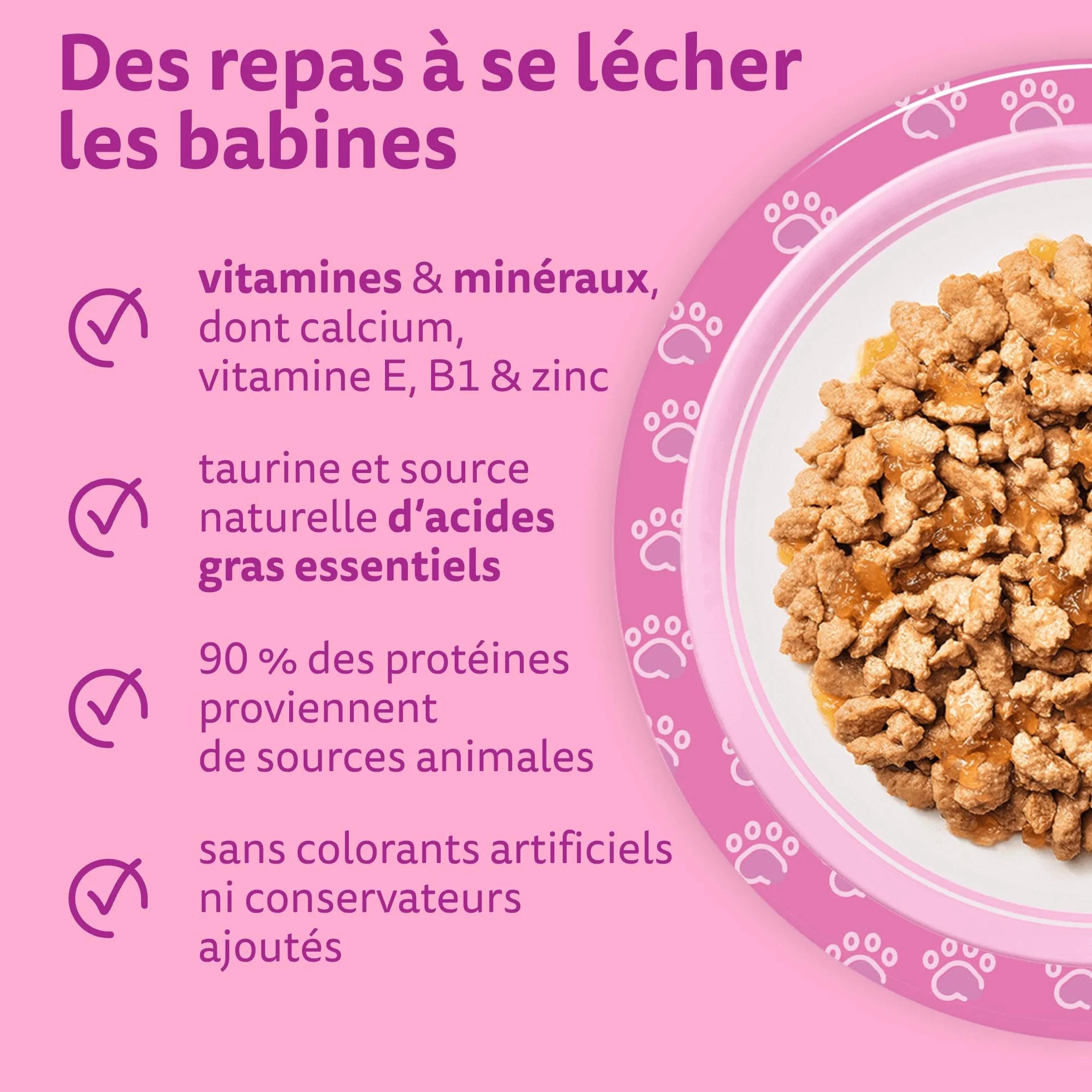 WHISKAS Aliment humide en gelée Chat junior 12x85g Festins à la Volaille Lot de 4 48 Sachets